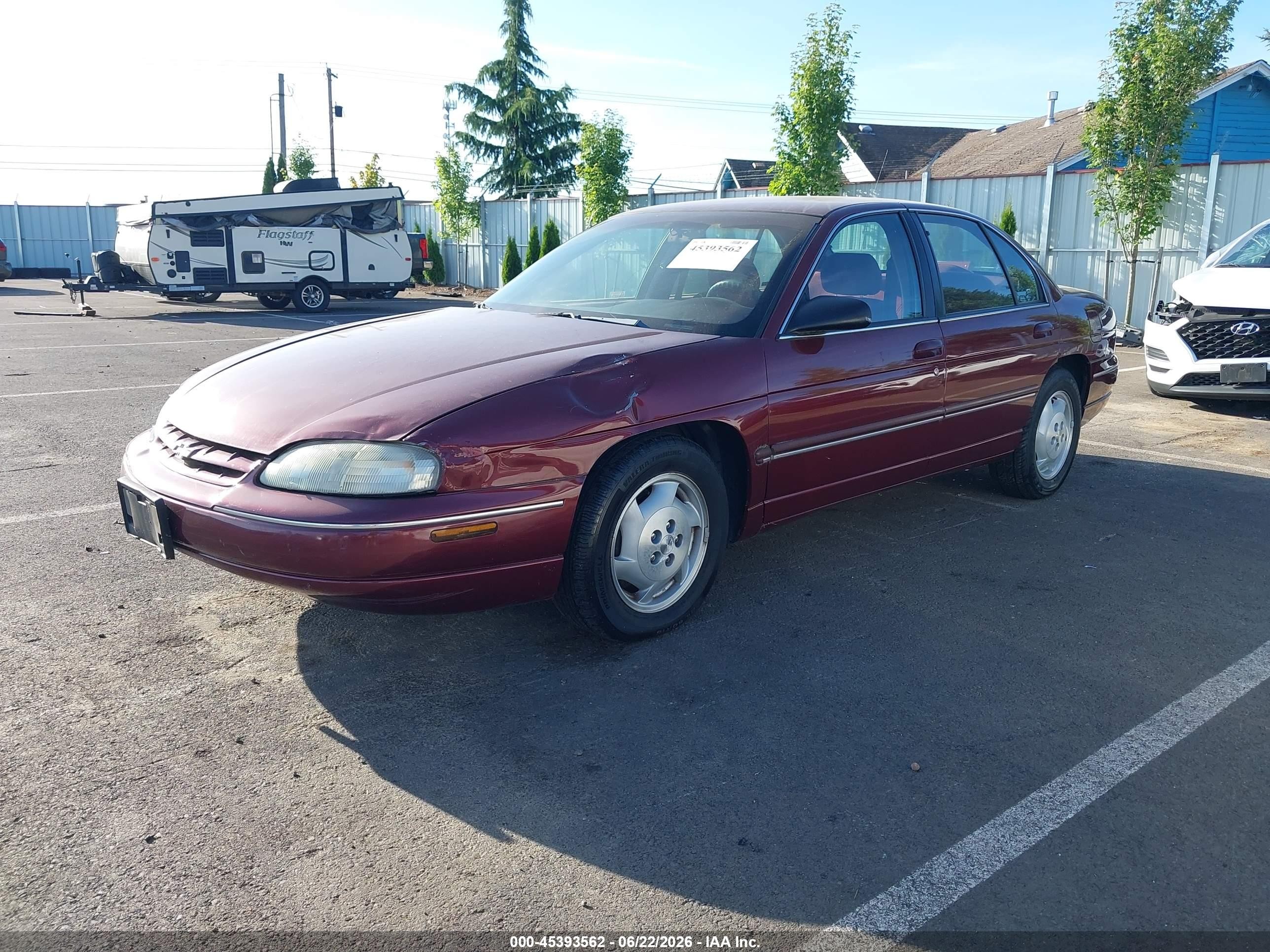 1998 Chevrolet Lumina Ls Maroon vin: 2G1WL52M9W9324117