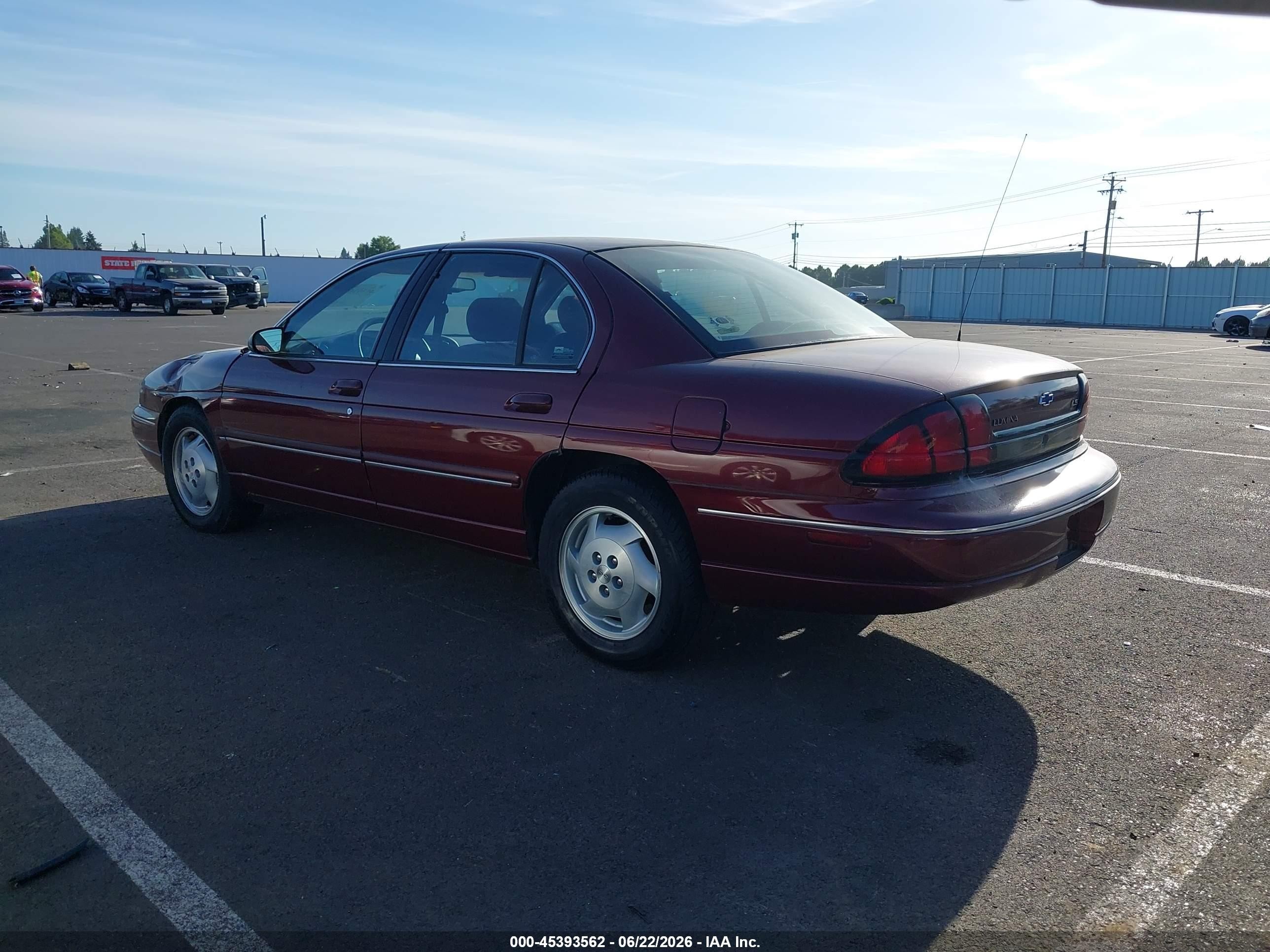 1998 Chevrolet Lumina Ls Maroon vin: 2G1WL52M9W9324117