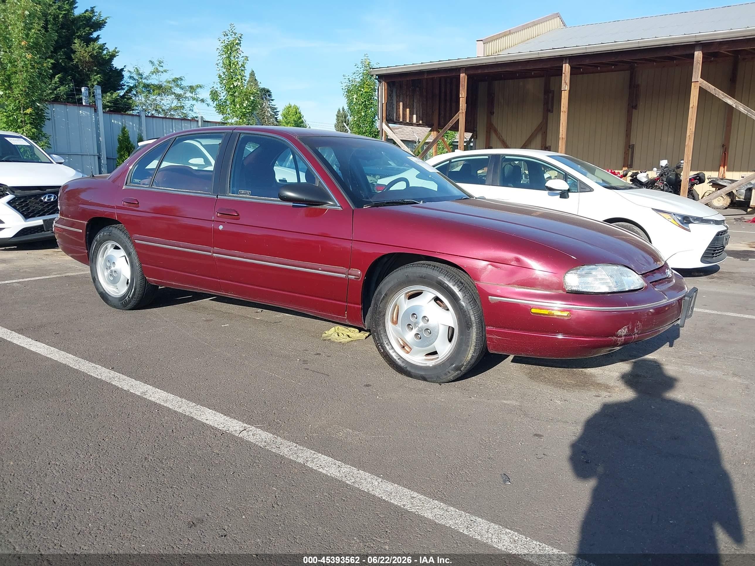1998 Chevrolet Lumina Ls Maroon vin: 2G1WL52M9W9324117