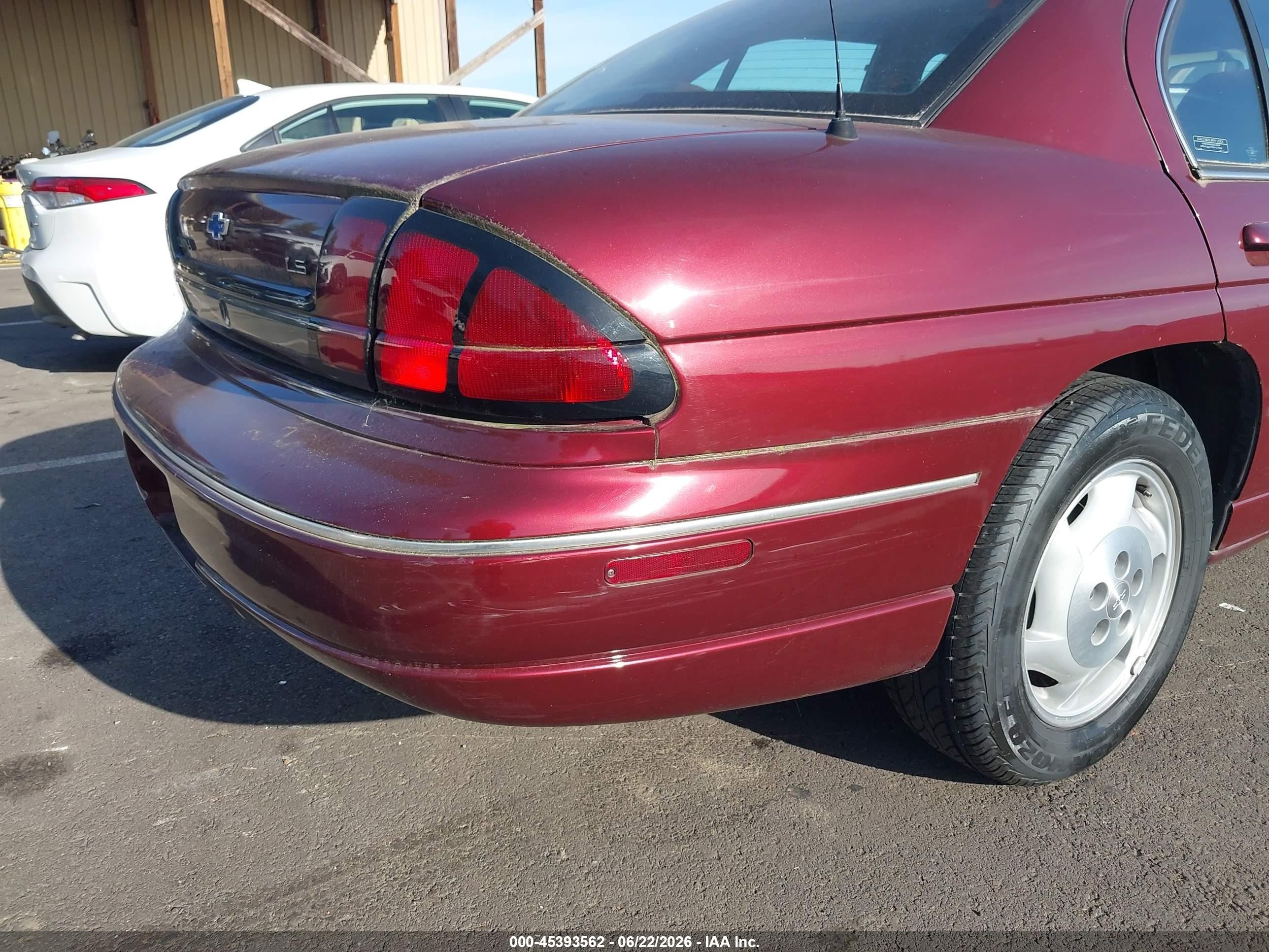 1998 Chevrolet Lumina Ls Maroon vin: 2G1WL52M9W9324117