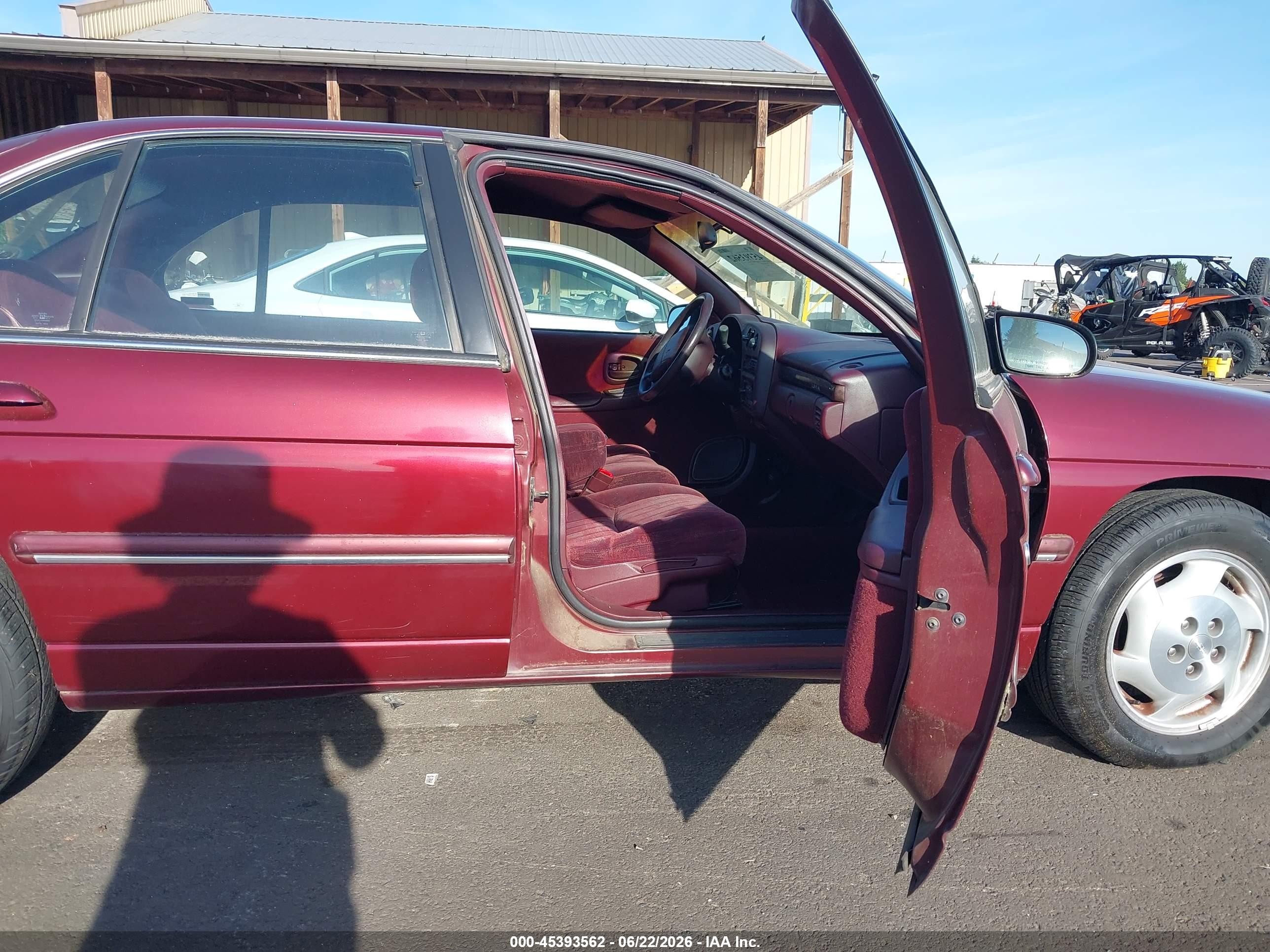 1998 Chevrolet Lumina Ls Maroon vin: 2G1WL52M9W9324117
