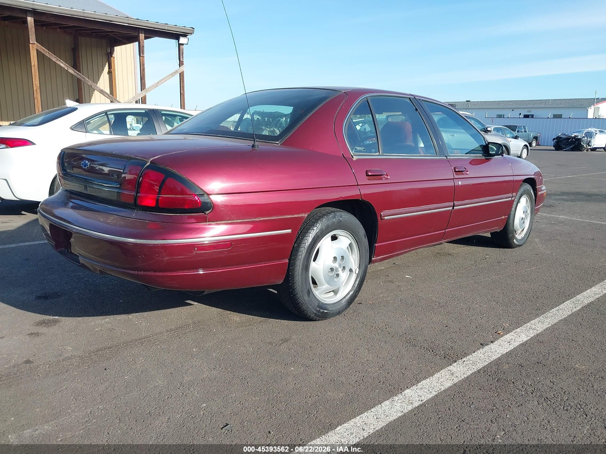 1998 Chevrolet Lumina Ls Maroon vin: 2G1WL52M9W9324117