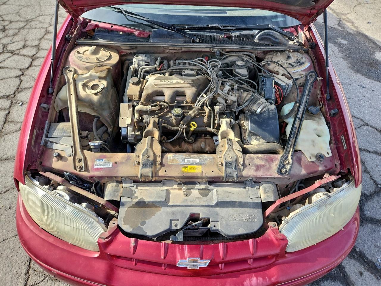 1995 Chevrolet Lumina Red vin: 2G1WL52MXS9263550