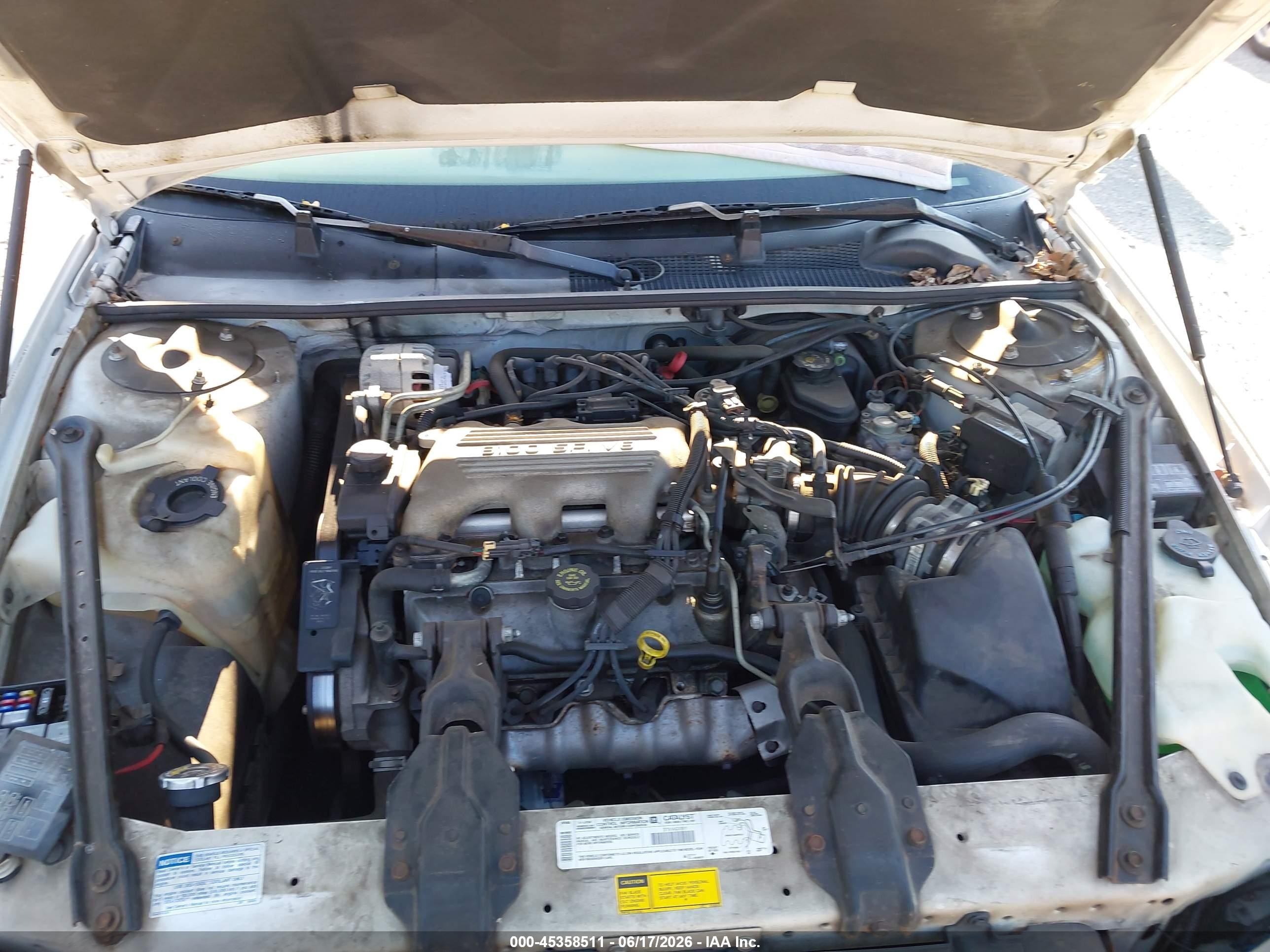 1998 Chevrolet Lumina   White vin: 2G1WL52MXW9123035