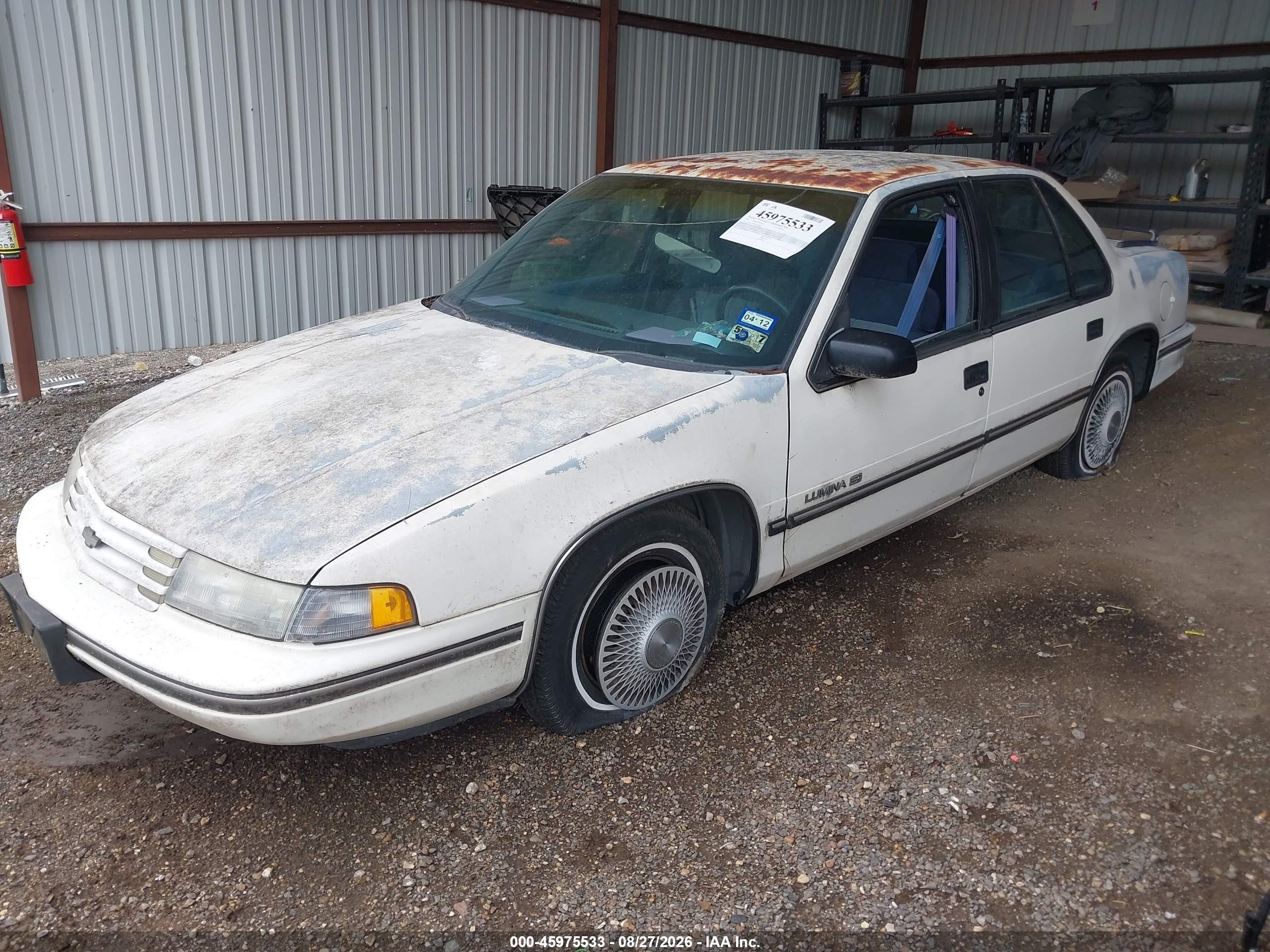 1991 Chevrolet Lumina   White vin: 2G1WL54T0M1129880
