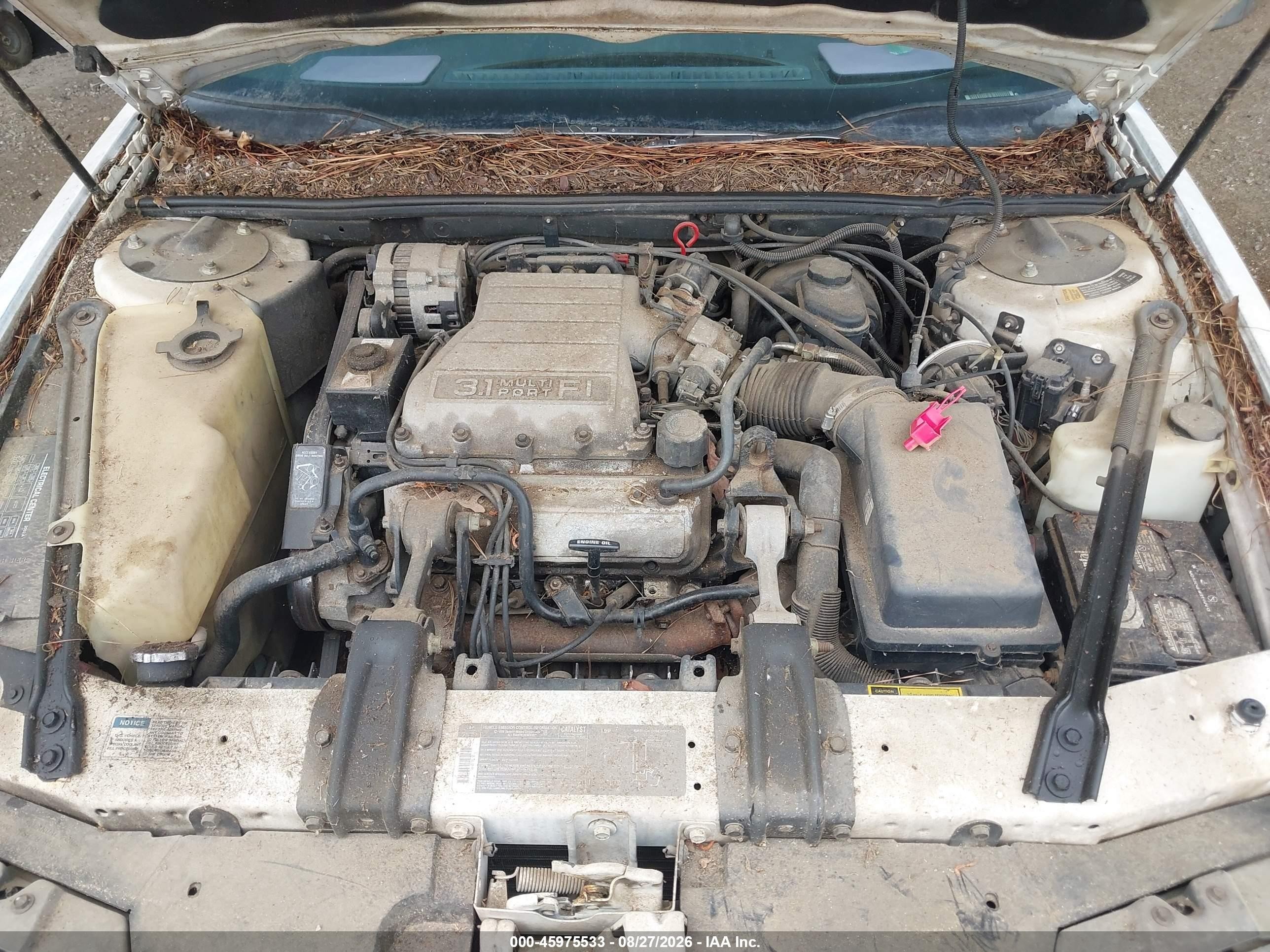 1991 Chevrolet Lumina   White vin: 2G1WL54T0M1129880