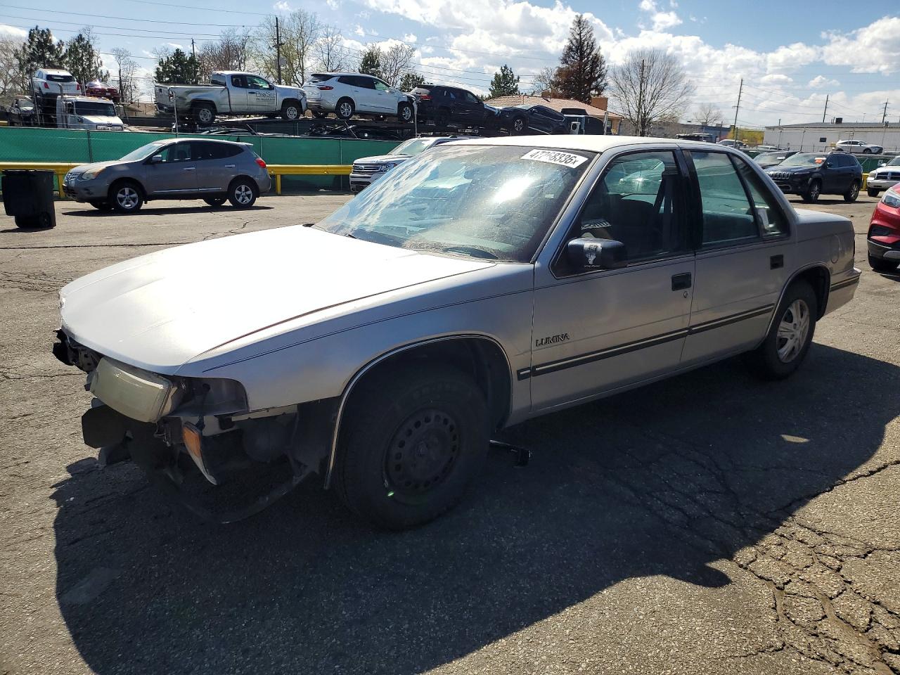 1992 Chevrolet Lumina Silver vin: 2G1WL54T5N1147714