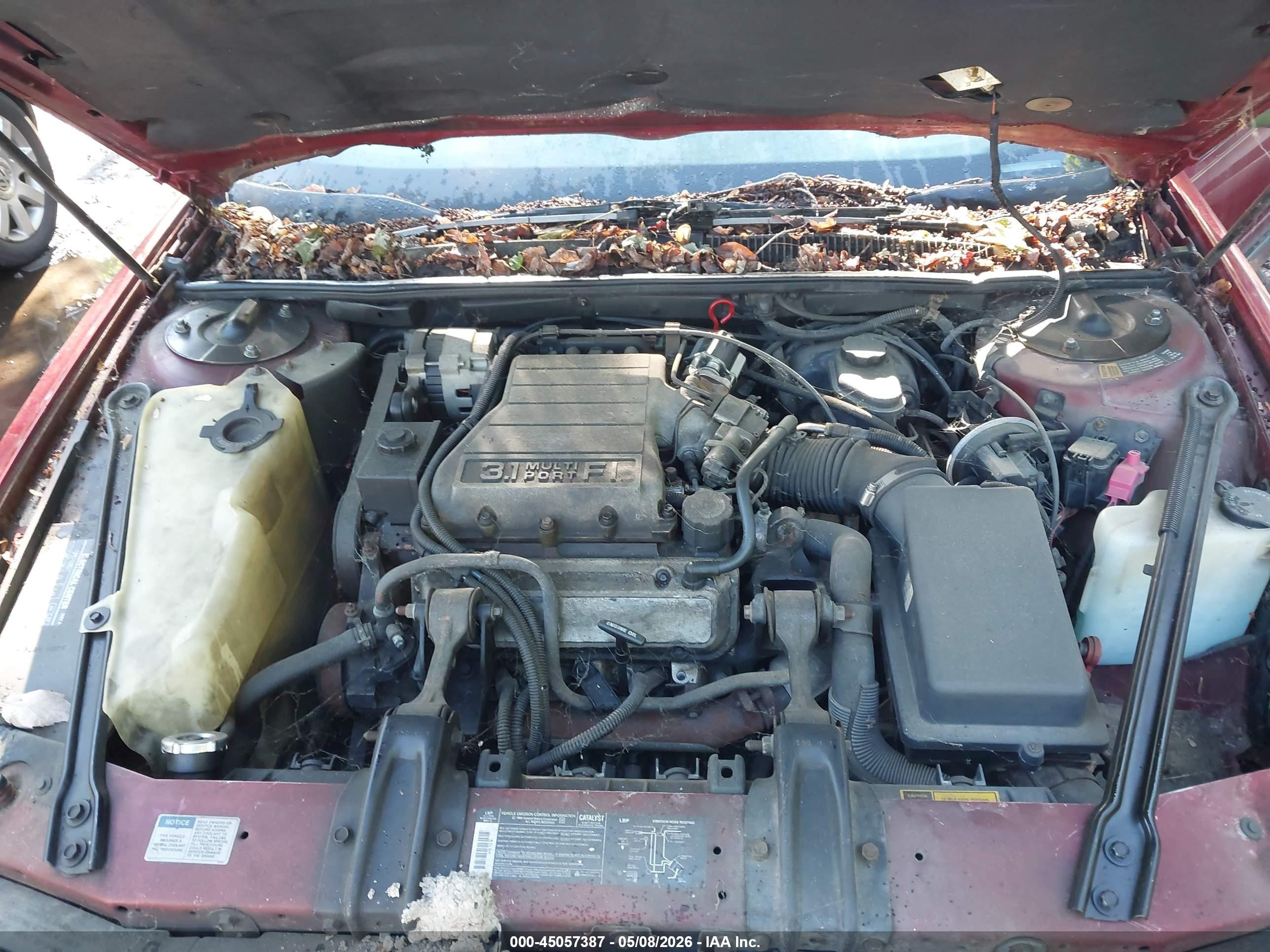 1991 Chevrolet Lumina   Red vin: 2G1WL54TXM1145259