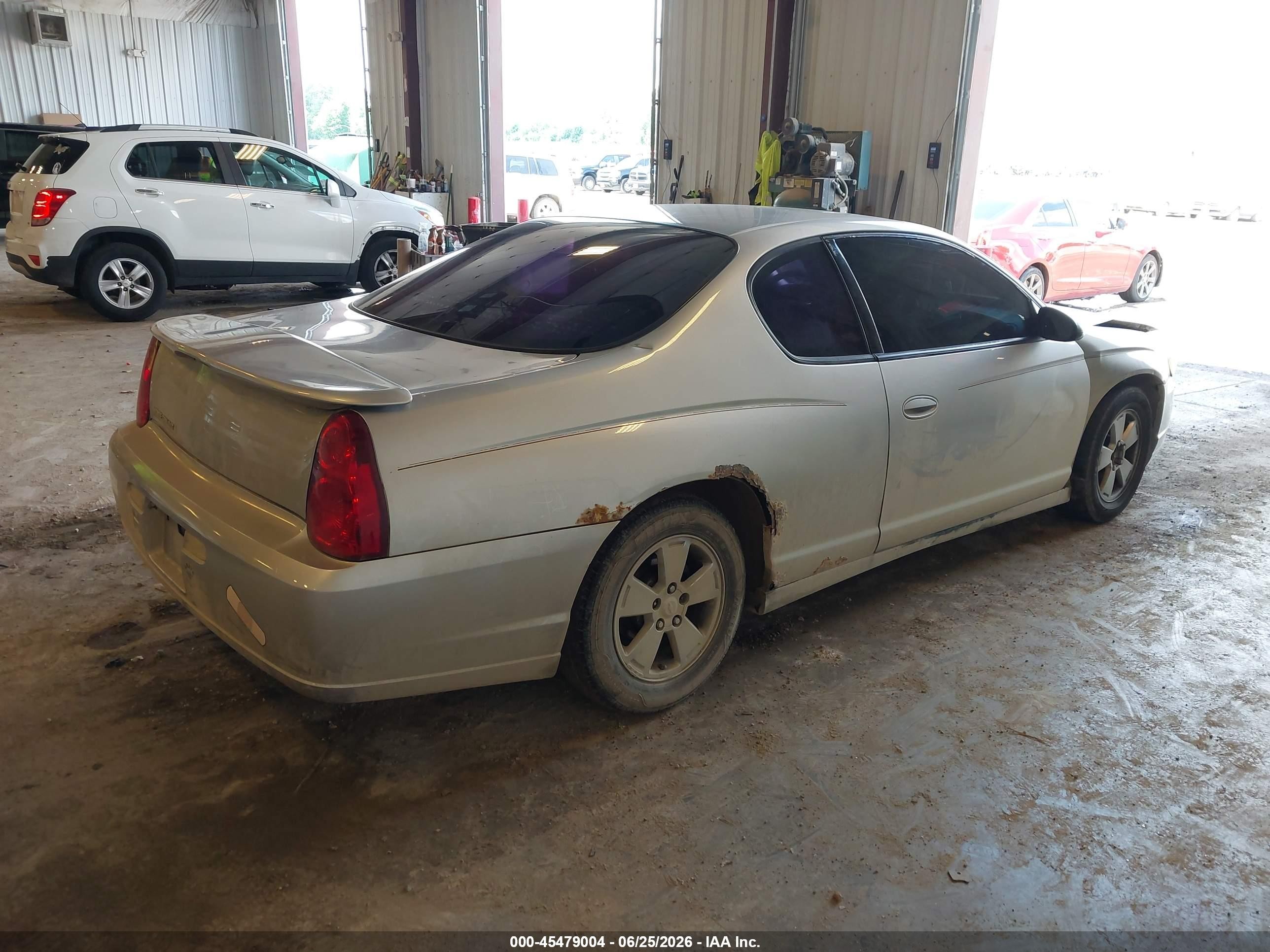 2006 Chevrolet Monte Carlo Lt Silver vin: 2G1WM15K069256869