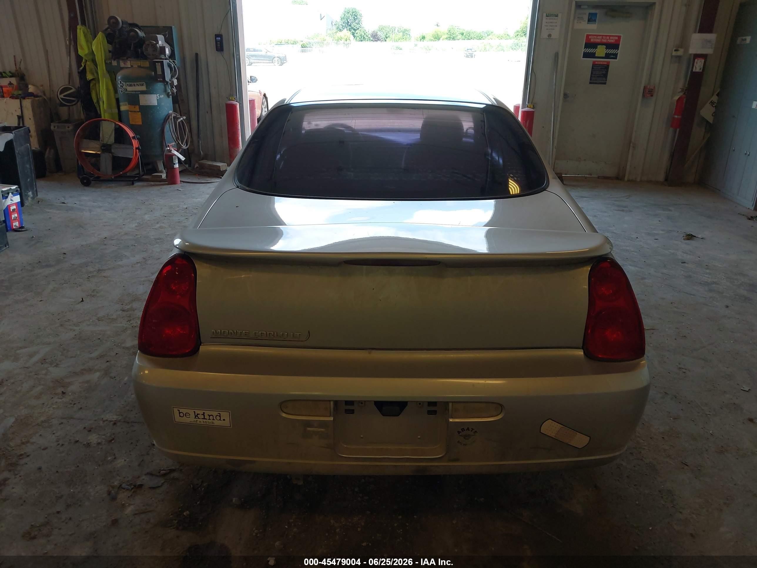2006 Chevrolet Monte Carlo Lt Silver vin: 2G1WM15K069256869