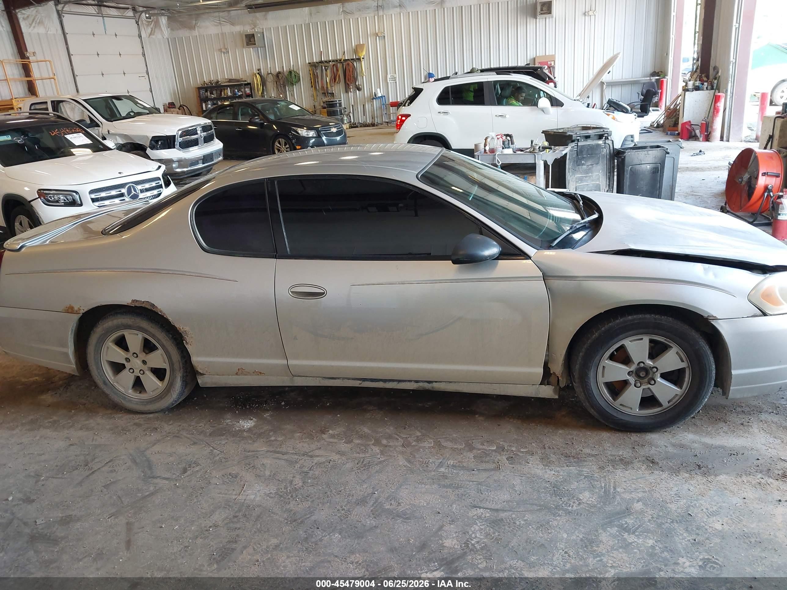 2006 Chevrolet Monte Carlo Lt Silver vin: 2G1WM15K069256869