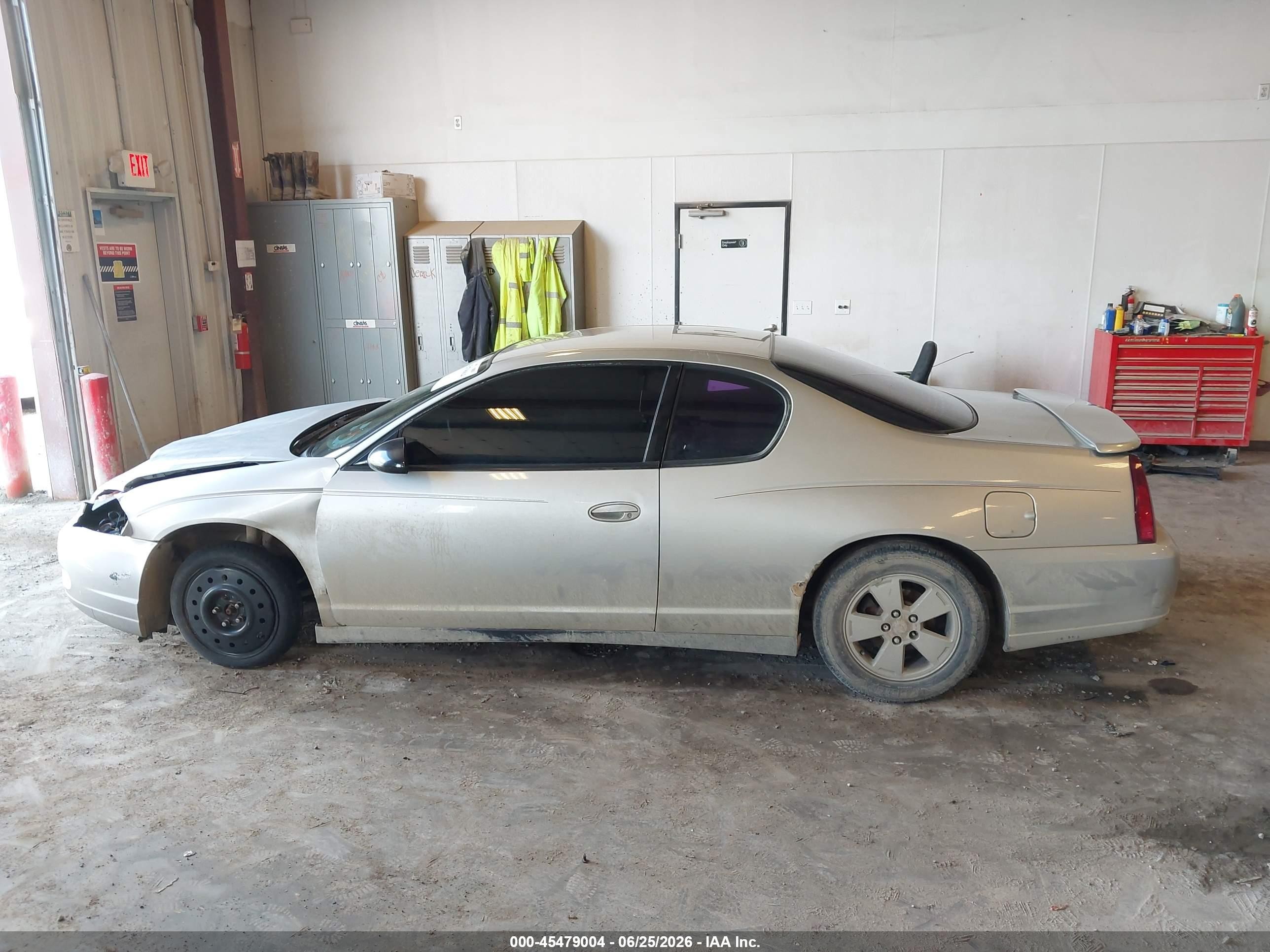 2006 Chevrolet Monte Carlo Lt Silver vin: 2G1WM15K069256869