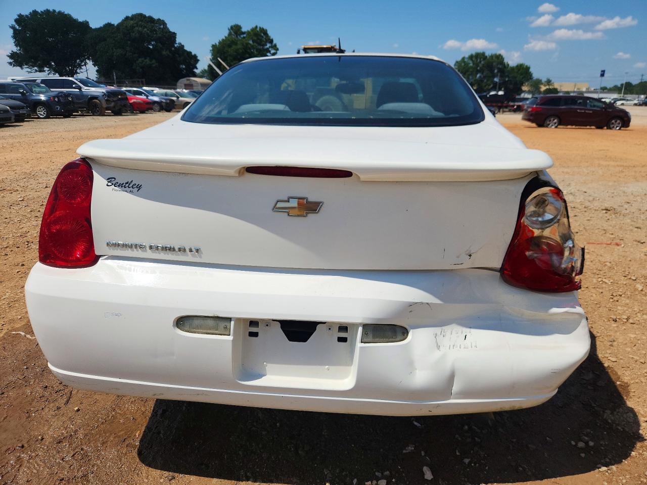 2006 Chevrolet Monte Carlo Lt White vin: 2G1WM15K769314833