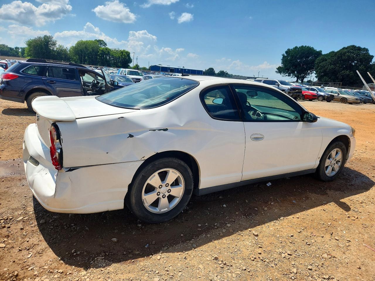 2006 Chevrolet Monte Carlo Lt White vin: 2G1WM15K769314833