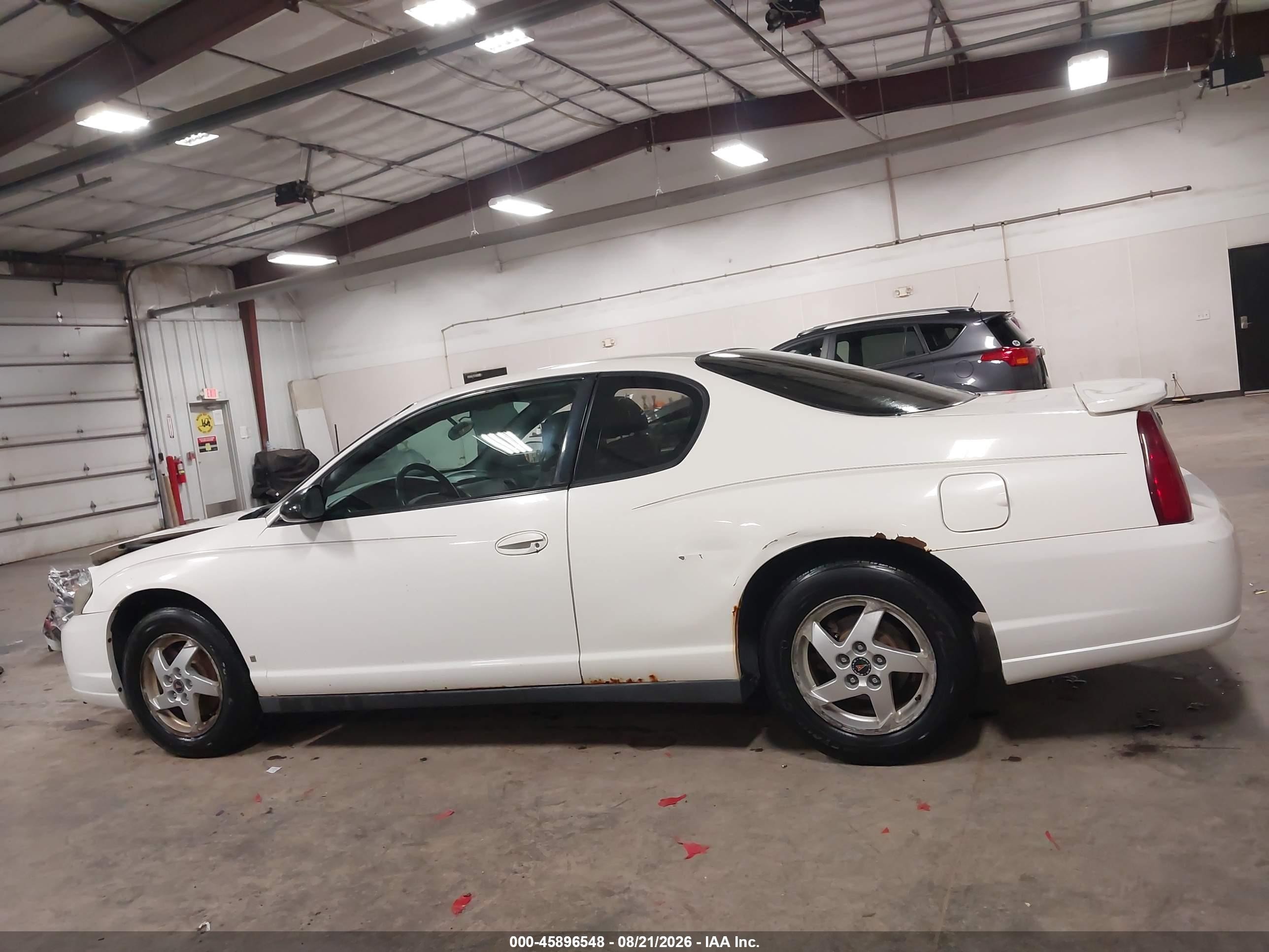 2006 Chevrolet Monte Carlo Lt White vin: 2G1WM15KX69291757