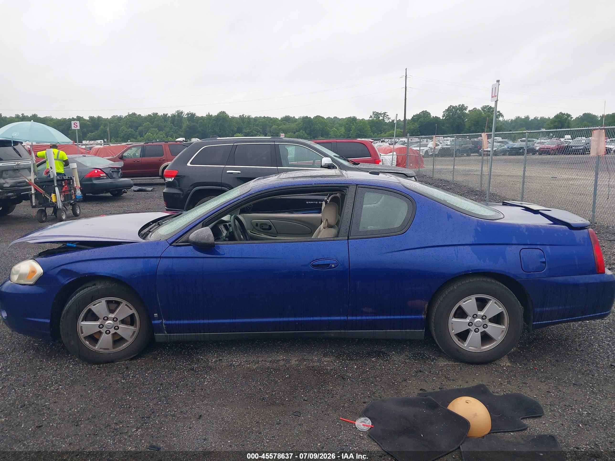 2006 Chevrolet Monte Carlo Lt Blue vin: 2G1WM16K769158839