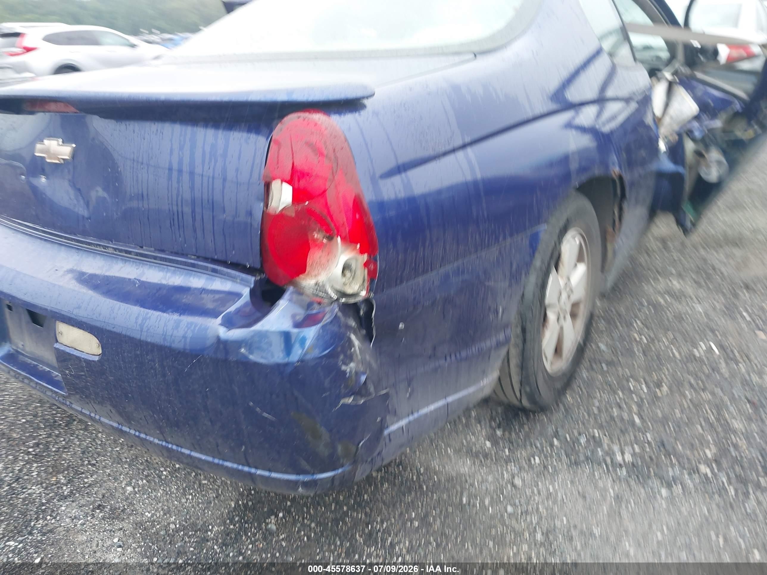 2006 Chevrolet Monte Carlo Lt Blue vin: 2G1WM16K769158839