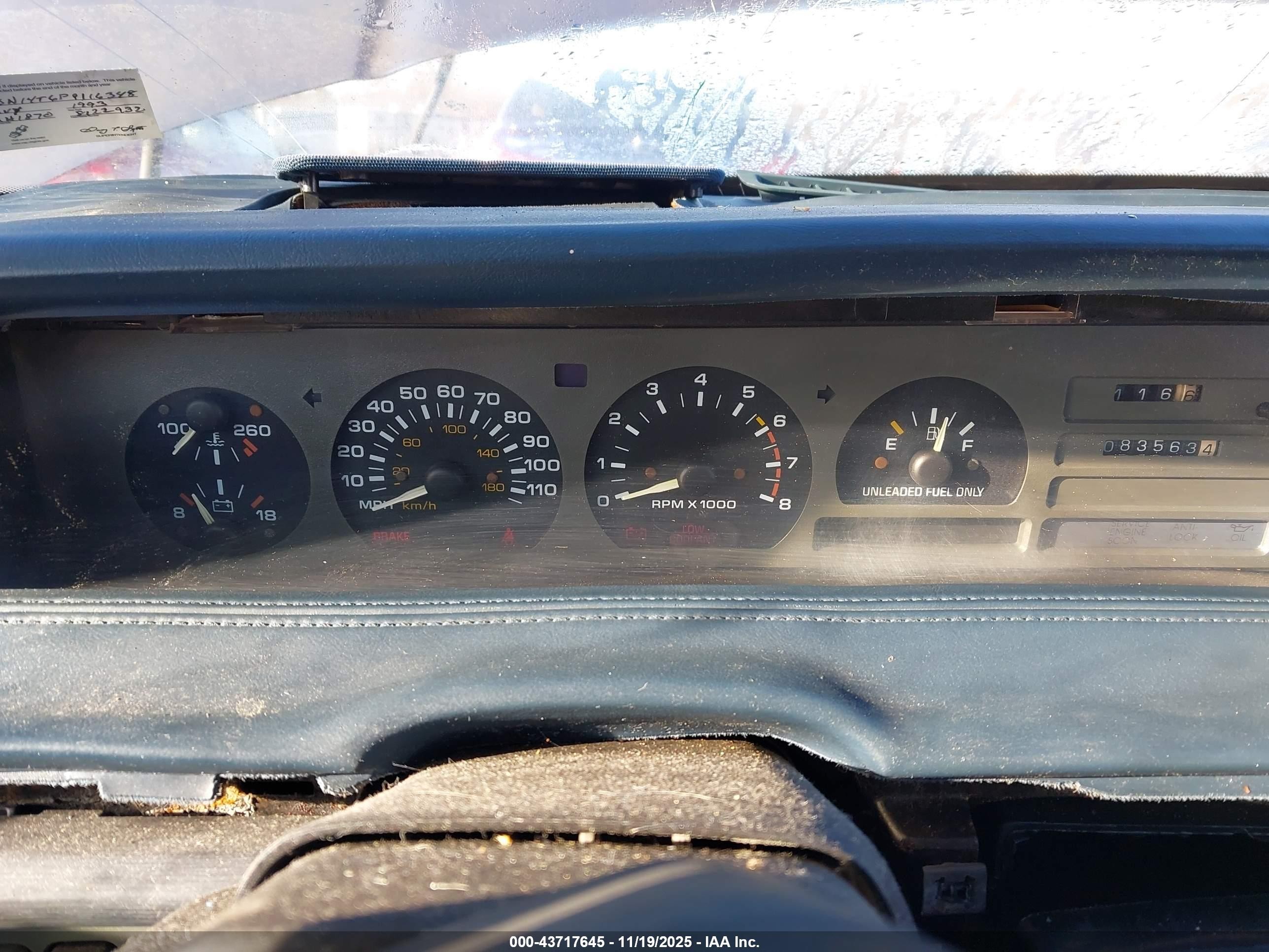 1993 Chevrolet Lumina Euro Blue vin: 2G1WN14T6P9116348