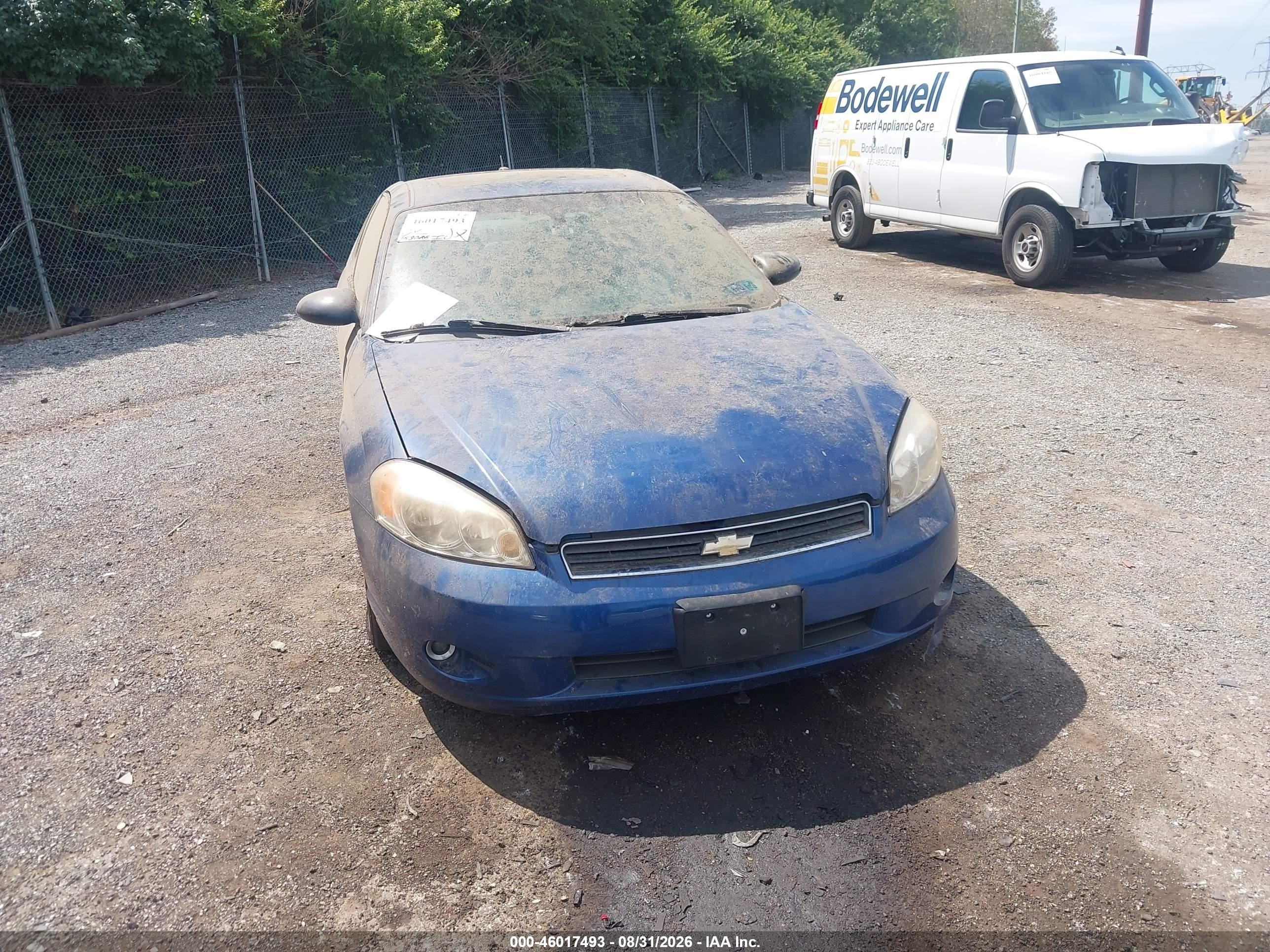 2006 Chevrolet Monte Carlo Ltz Blue vin: 2G1WN151269234098