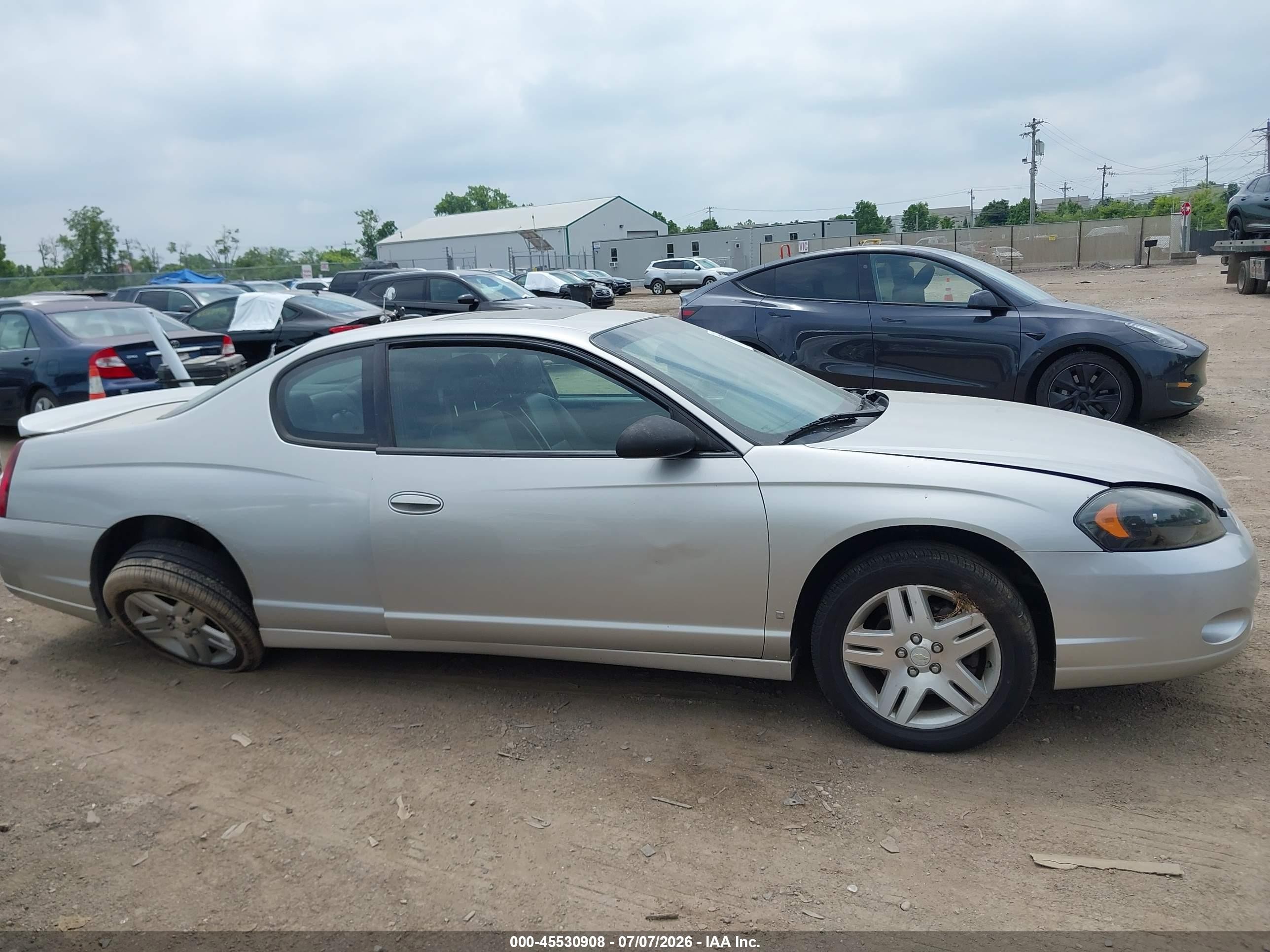 2006 Chevrolet Monte Carlo Ltz Silver vin: 2G1WN151269297217