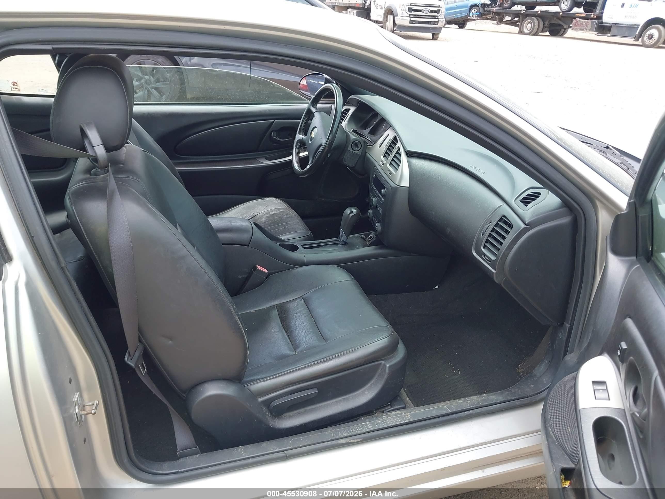 2006 Chevrolet Monte Carlo Ltz Silver vin: 2G1WN151269297217