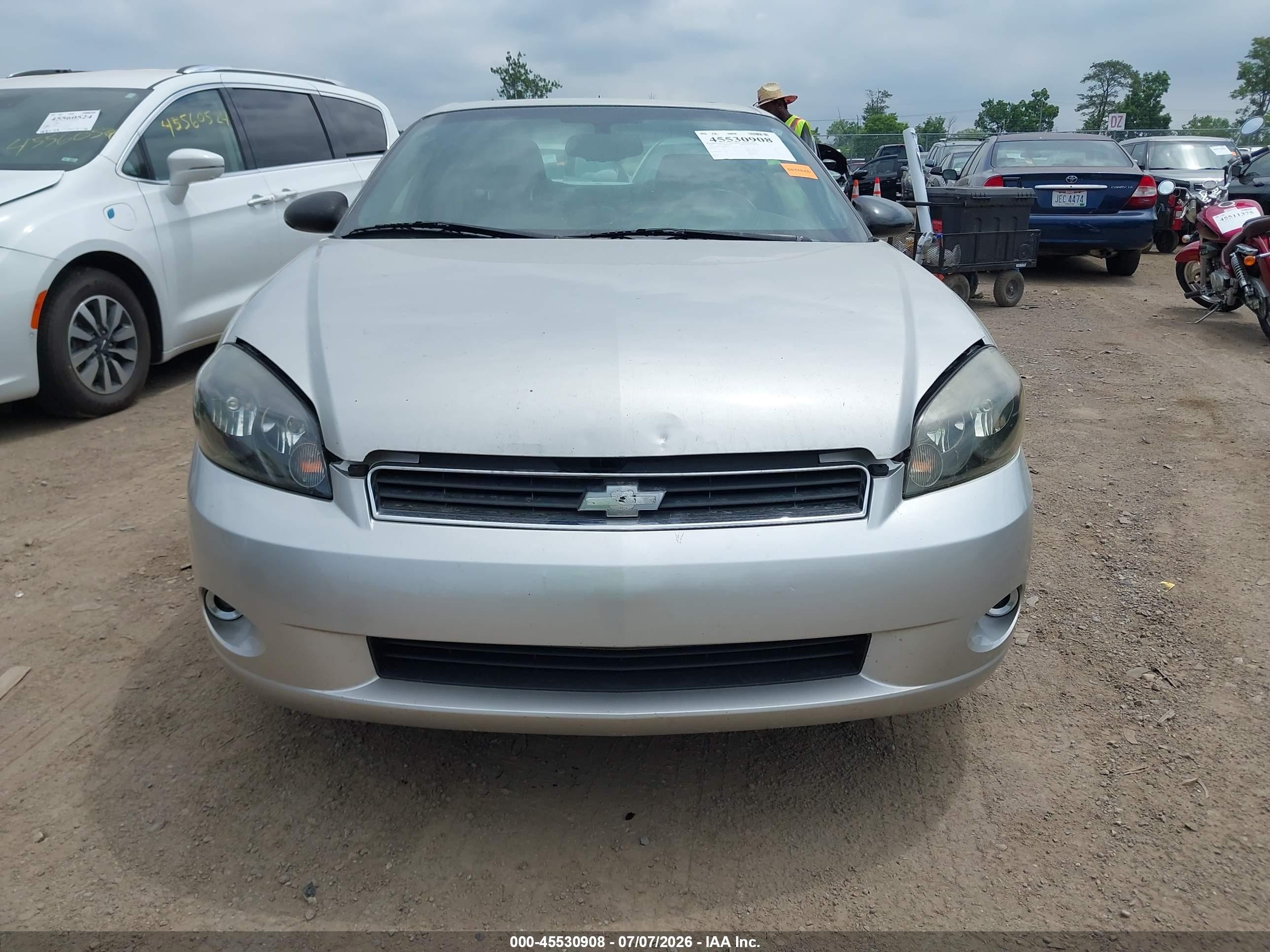 2006 Chevrolet Monte Carlo Ltz Silver vin: 2G1WN151269297217