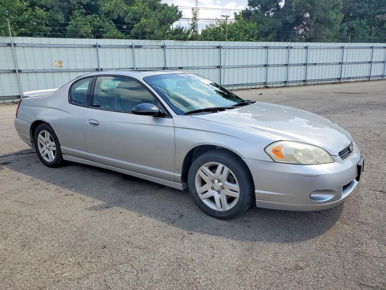 2006 Chevrolet Monte Carlo Ltz Silver vin: 2G1WN151569337225