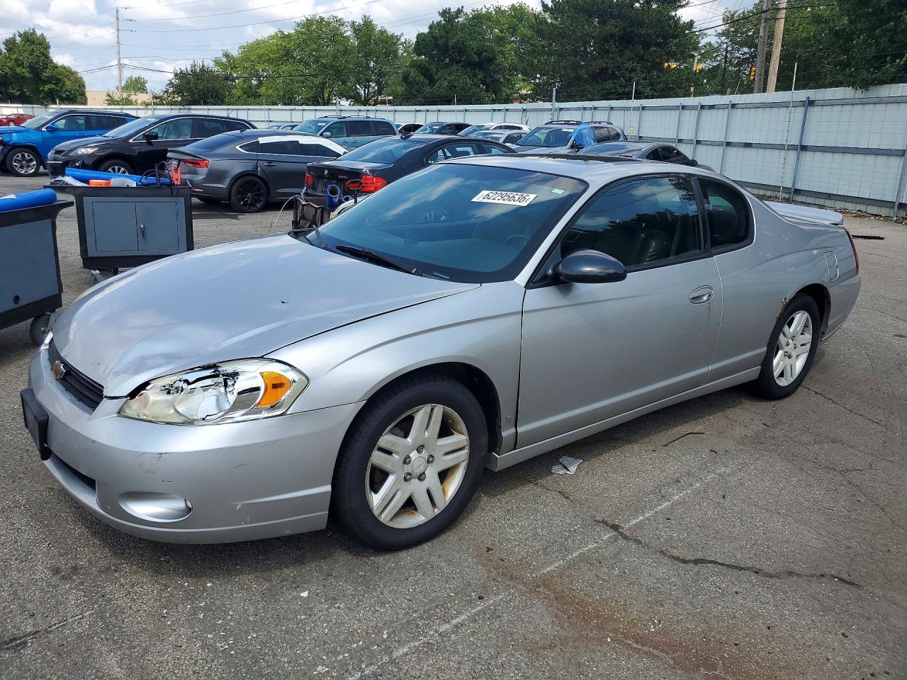 2006 Chevrolet Monte Carlo Ltz Silver vin: 2G1WN151569337225