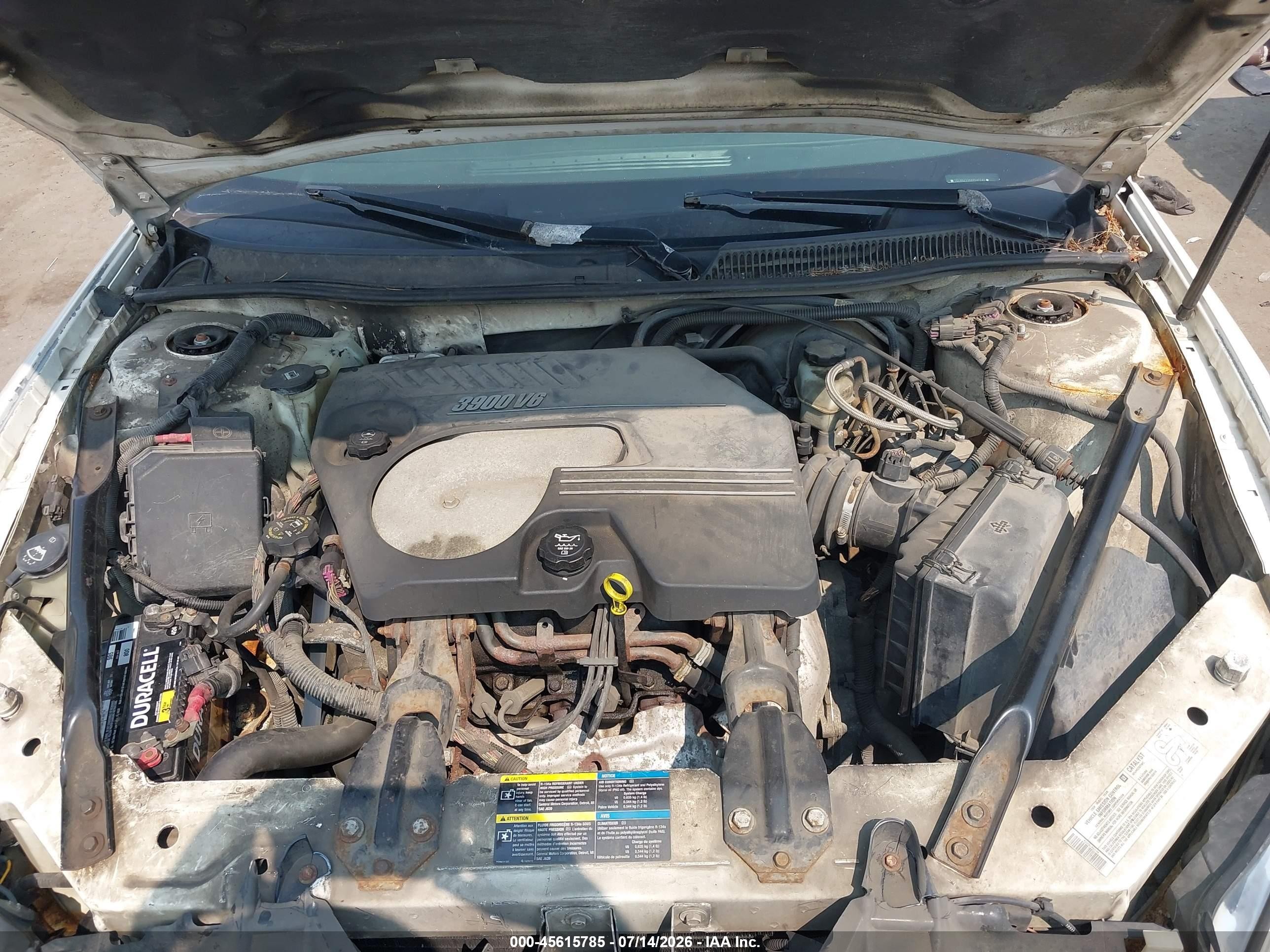 2006 Chevrolet Monte Carlo Ltz White vin: 2G1WN151869347585