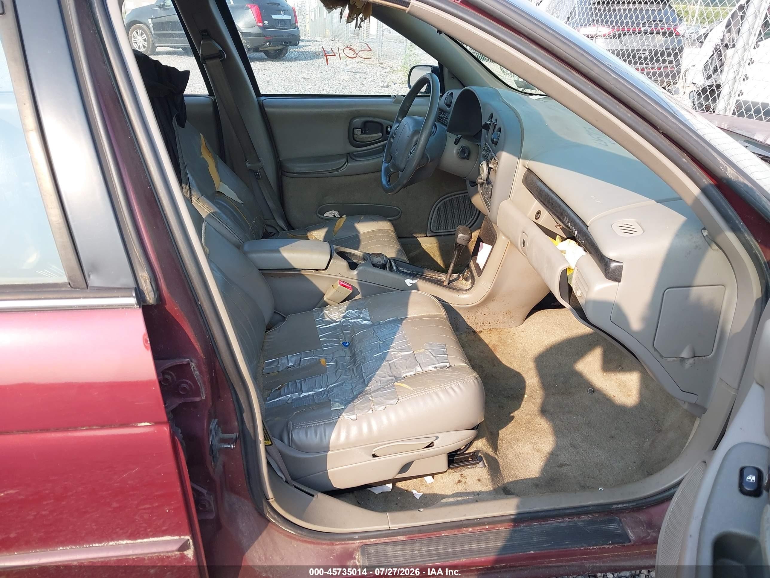 1999 Chevrolet Lumina Ltz Burgundy vin: 2G1WN52K0X9237698