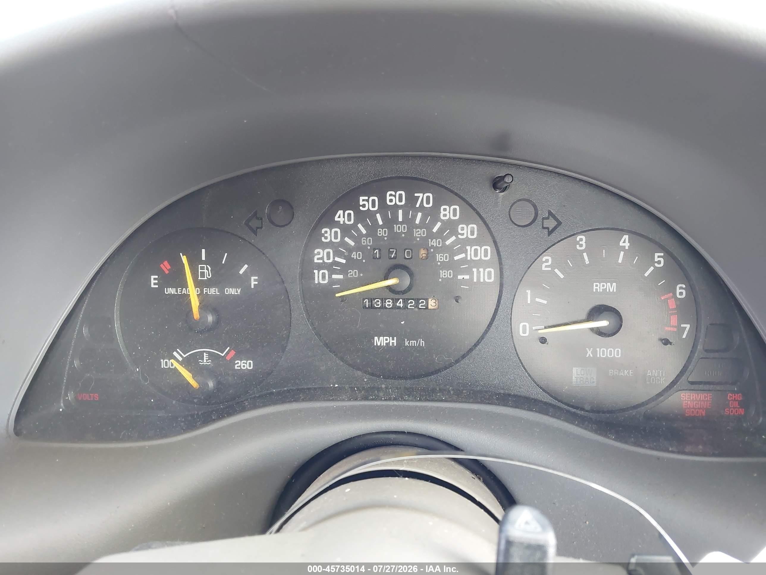 1999 Chevrolet Lumina Ltz Burgundy vin: 2G1WN52K0X9237698