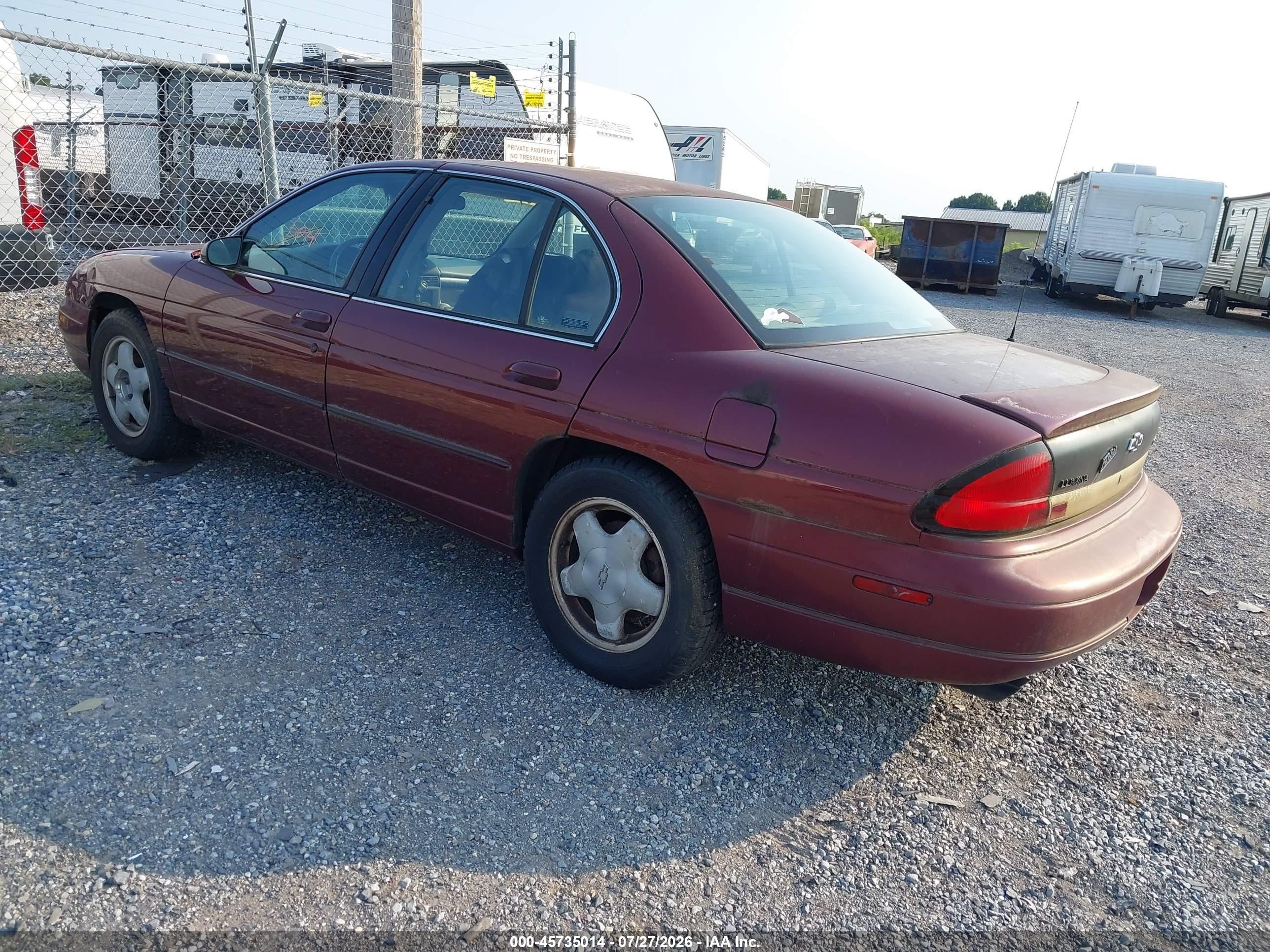 1999 Chevrolet Lumina Ltz Burgundy vin: 2G1WN52K0X9237698