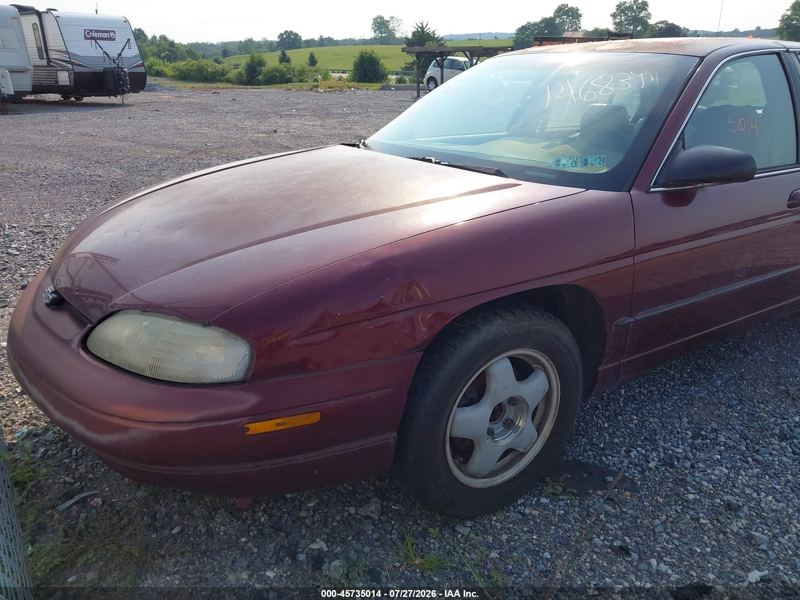 1999 Chevrolet Lumina Ltz Burgundy vin: 2G1WN52K0X9237698