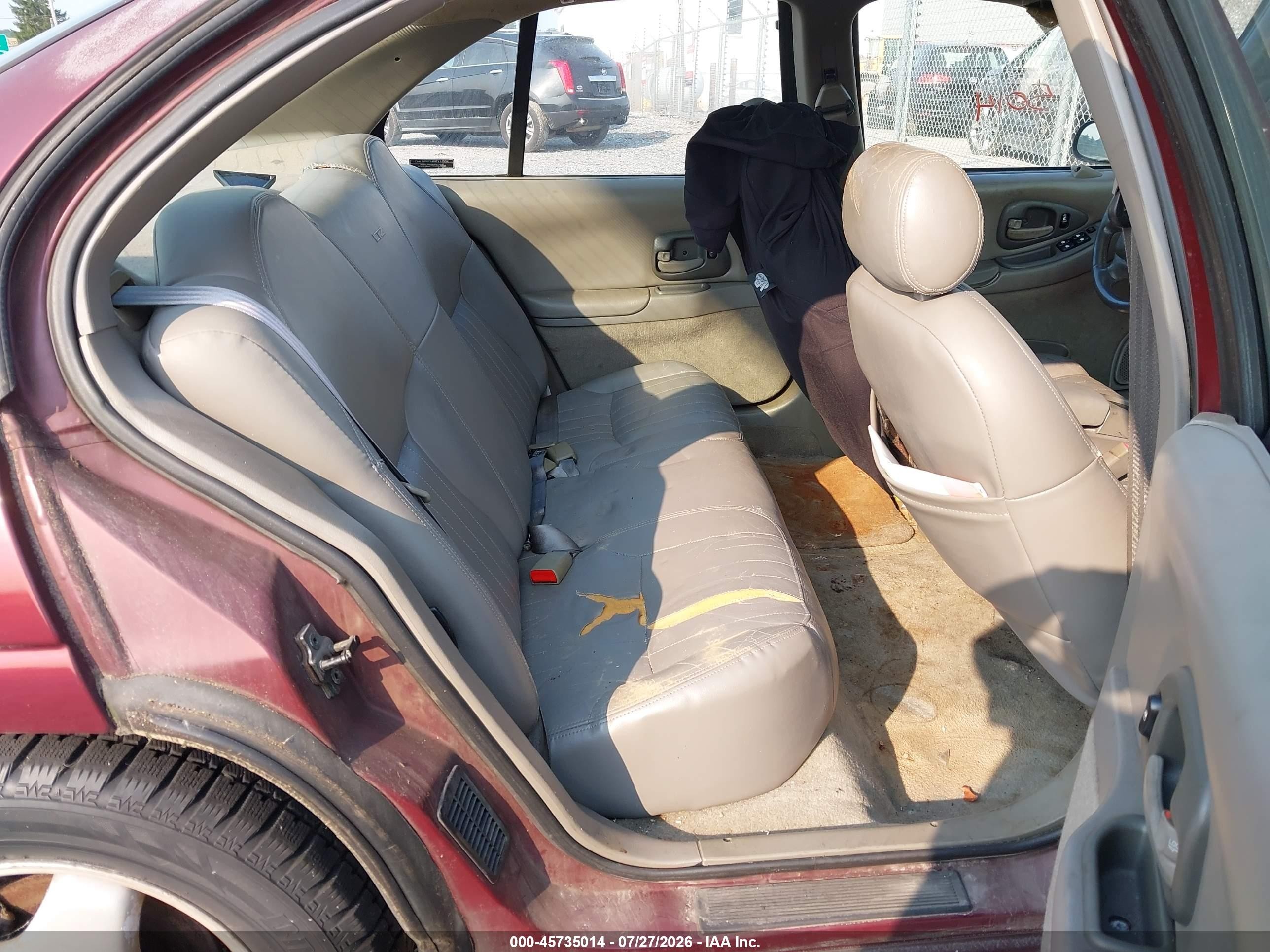 1999 Chevrolet Lumina Ltz Burgundy vin: 2G1WN52K0X9237698