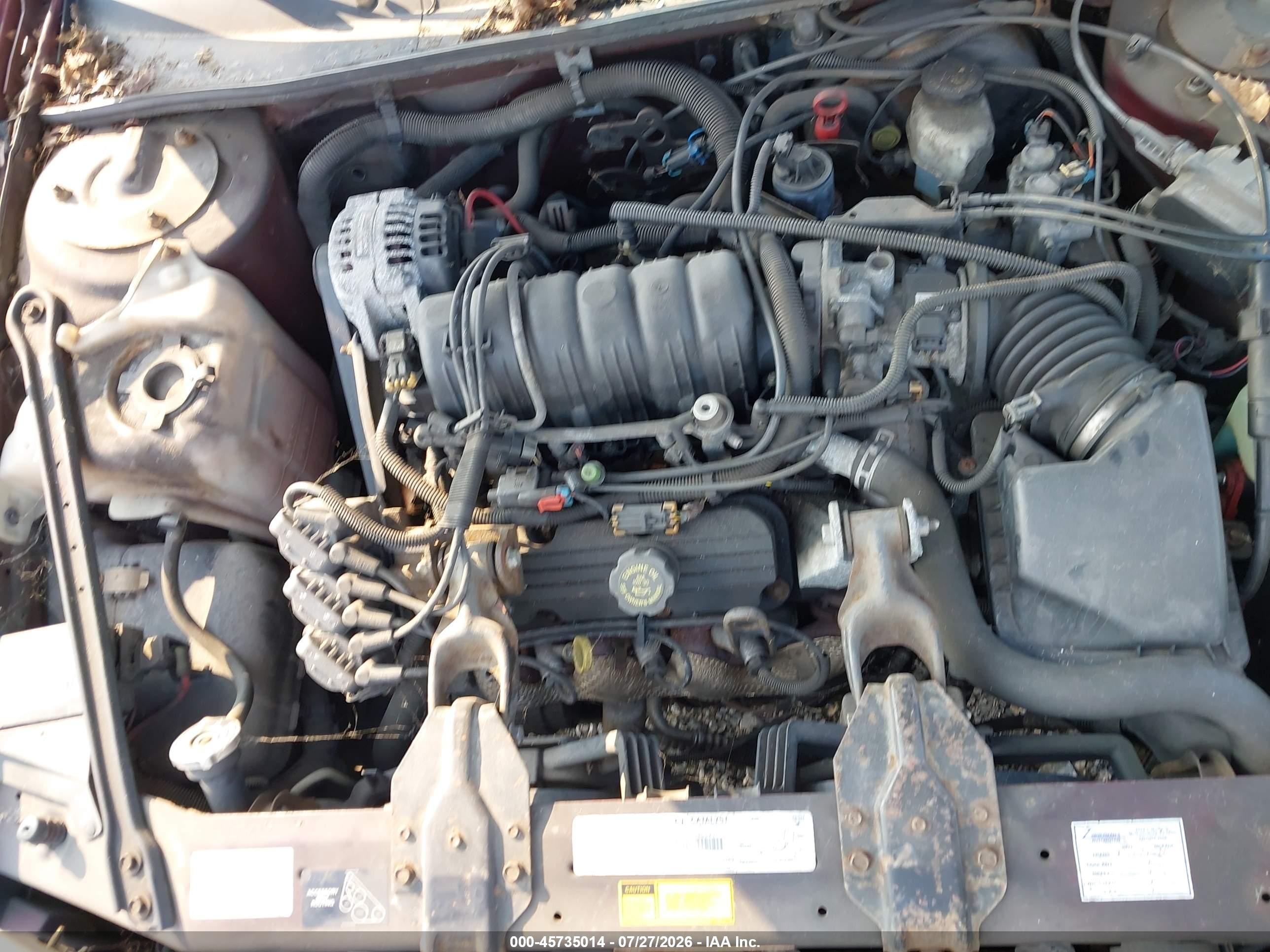 1999 Chevrolet Lumina Ltz Burgundy vin: 2G1WN52K0X9237698
