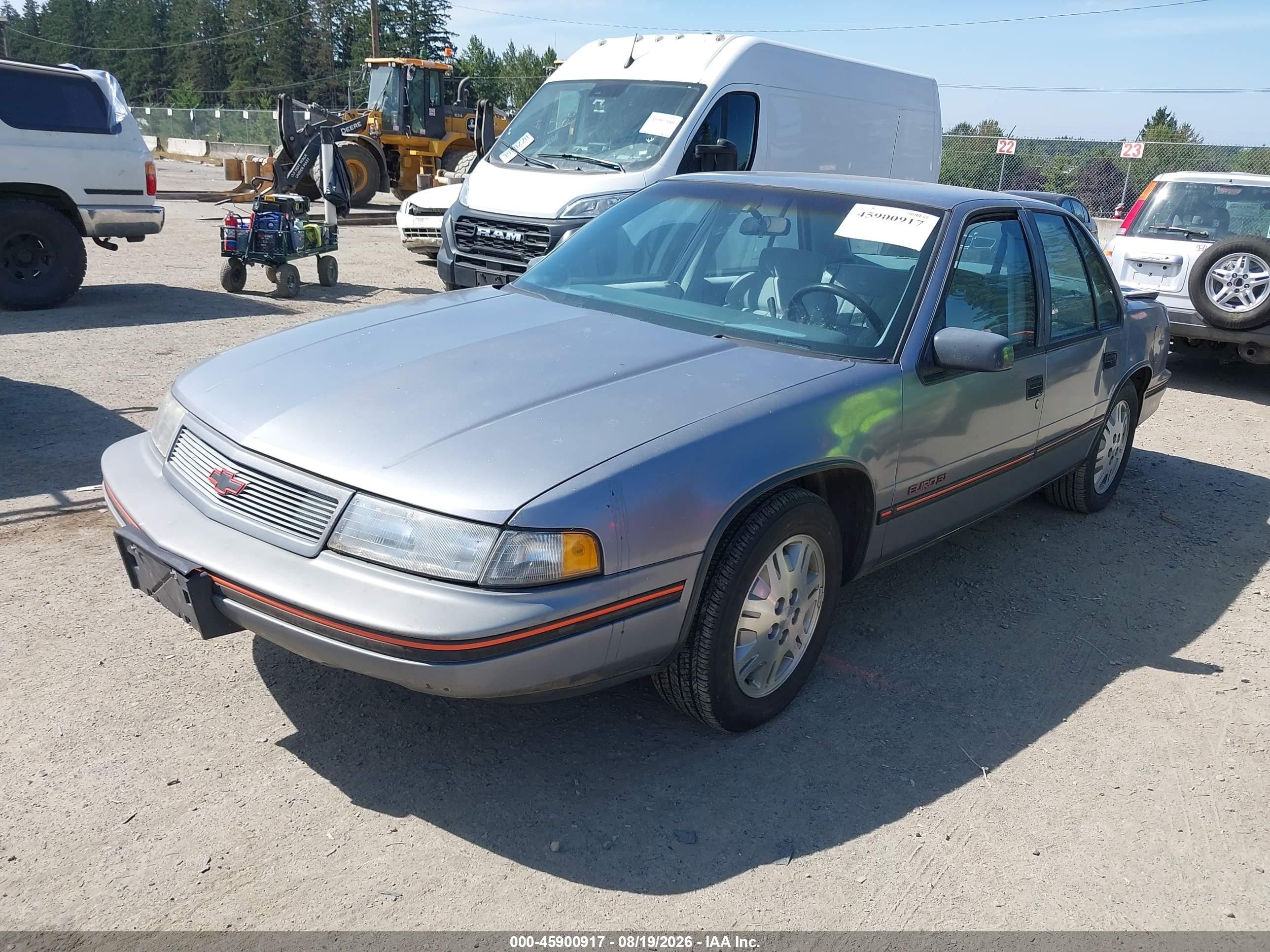 1990 Chevrolet Lumina Euro Silver vin: 2G1WN54T7L9306399