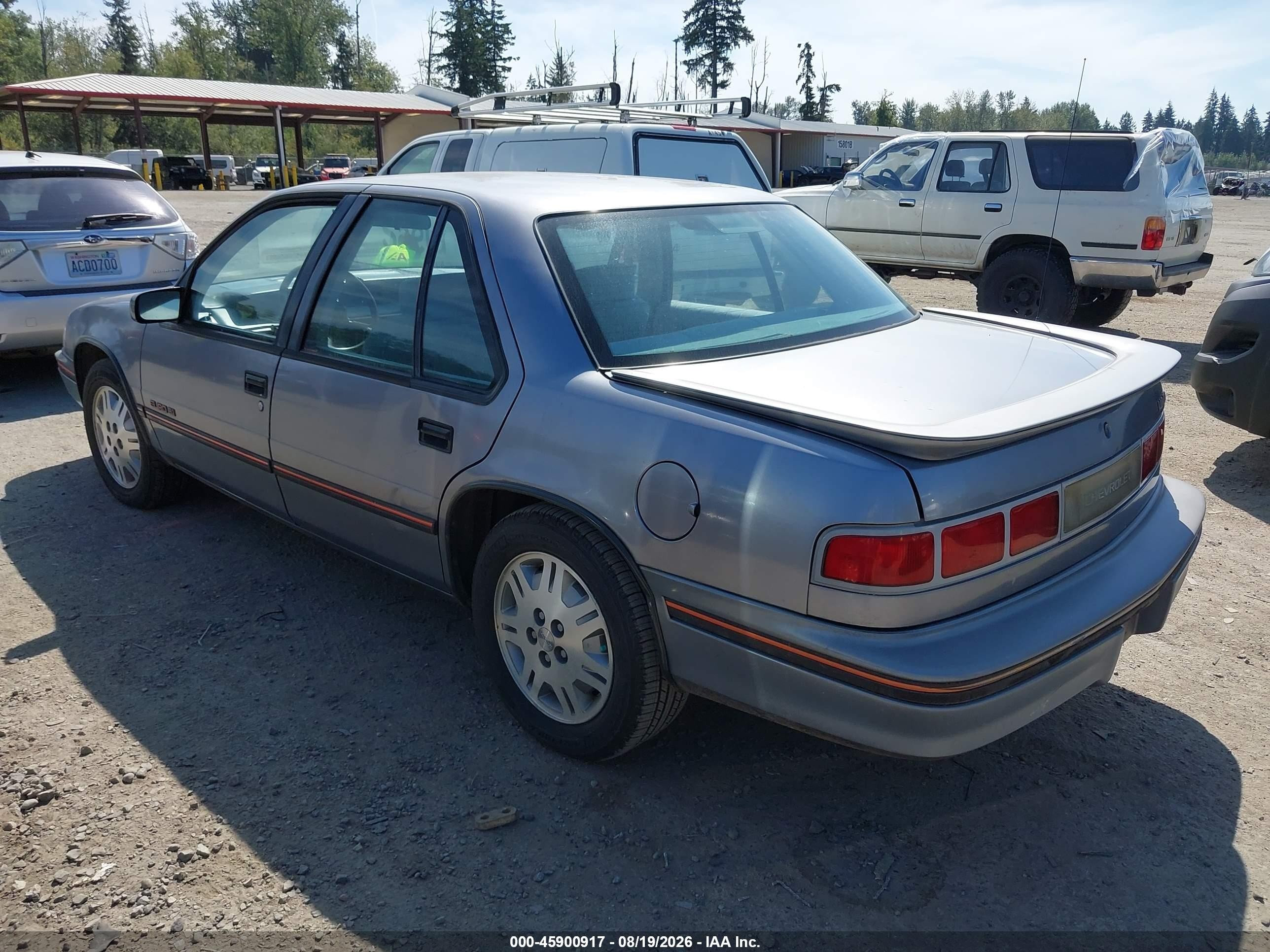 1990 Chevrolet Lumina Euro Silver vin: 2G1WN54T7L9306399