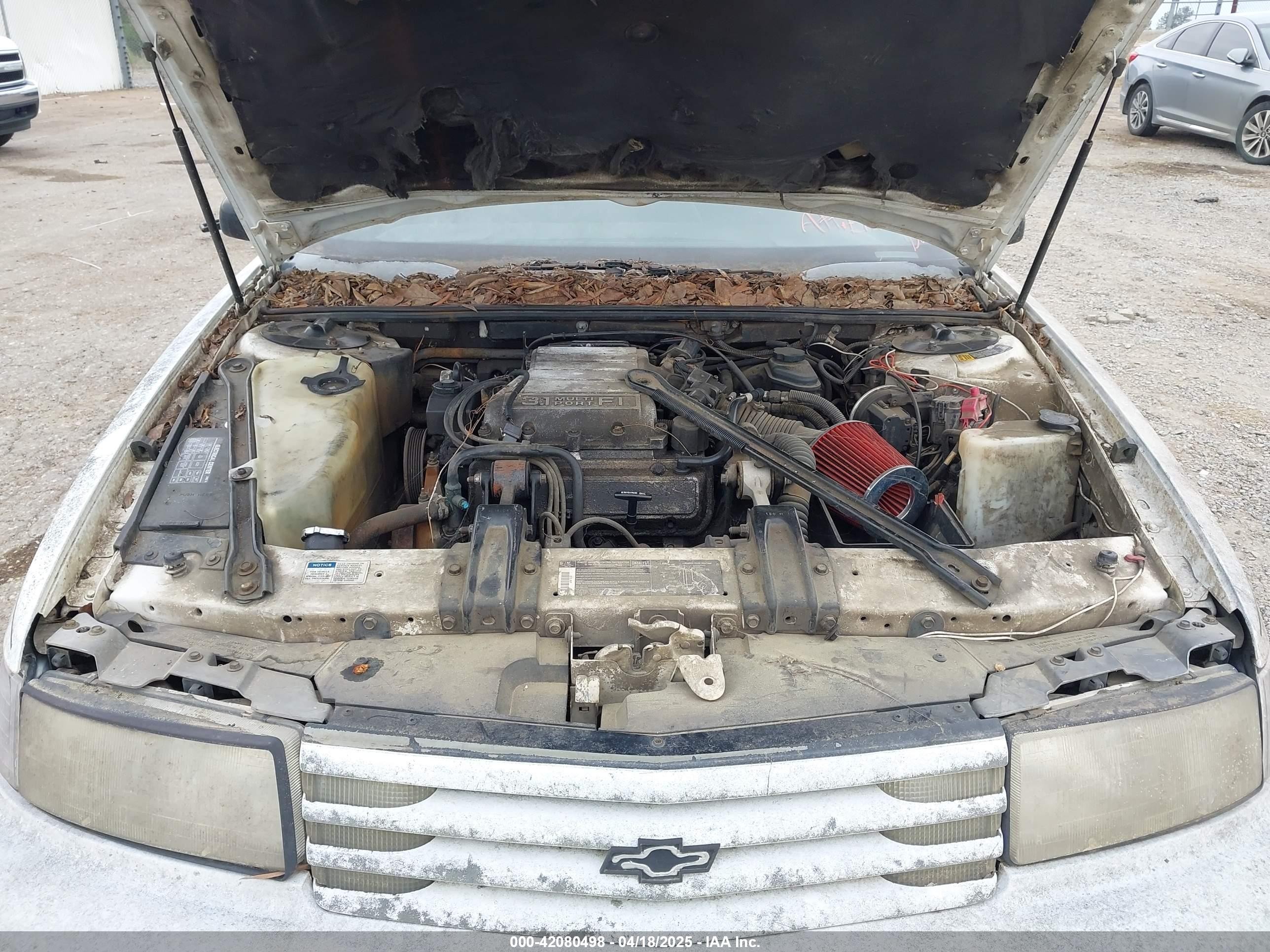 1991 Chevrolet Lumina Euro White vin: 2G1WN54T8M1150826