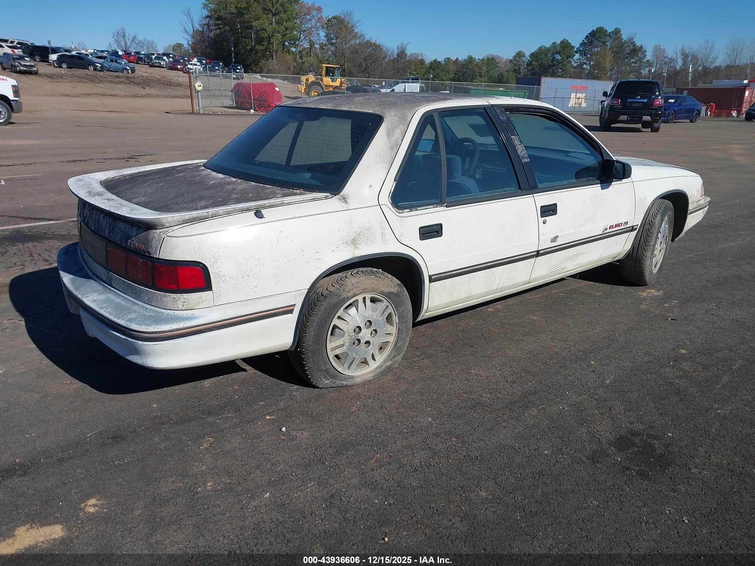 1991 Chevrolet Lumina Euro White vin: 2G1WN54T8M1150826