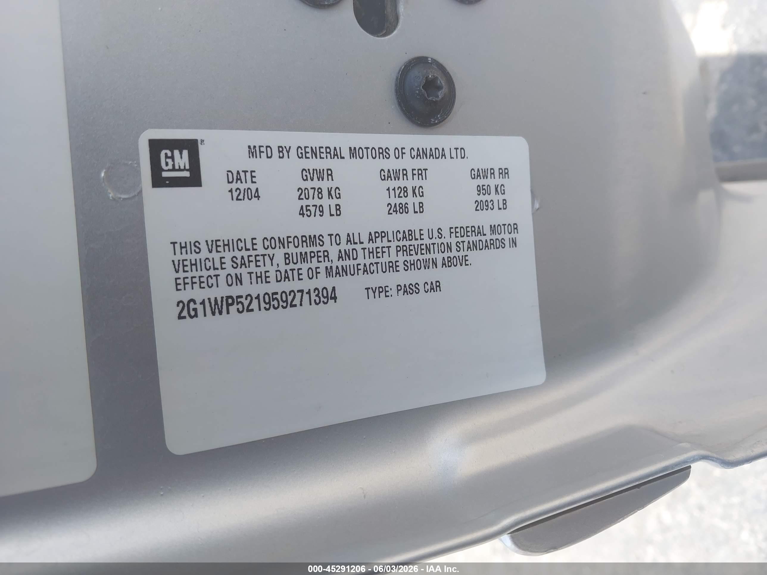 2005 Chevrolet Impala Ss Supercharged Silver vin: 2G1WP521959271394