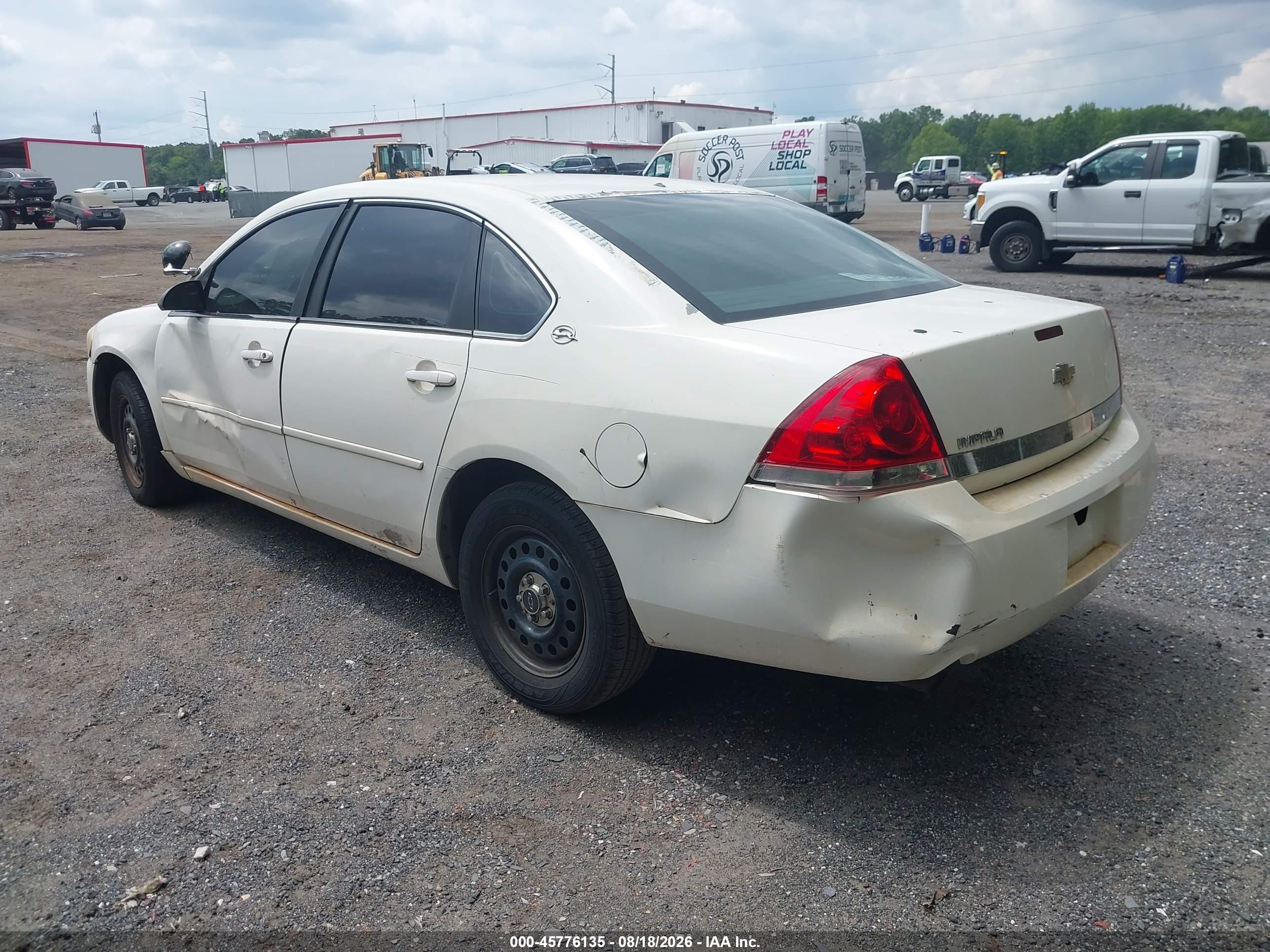 2006 Chevrolet Impala Police White vin: 2G1WS551869426576
