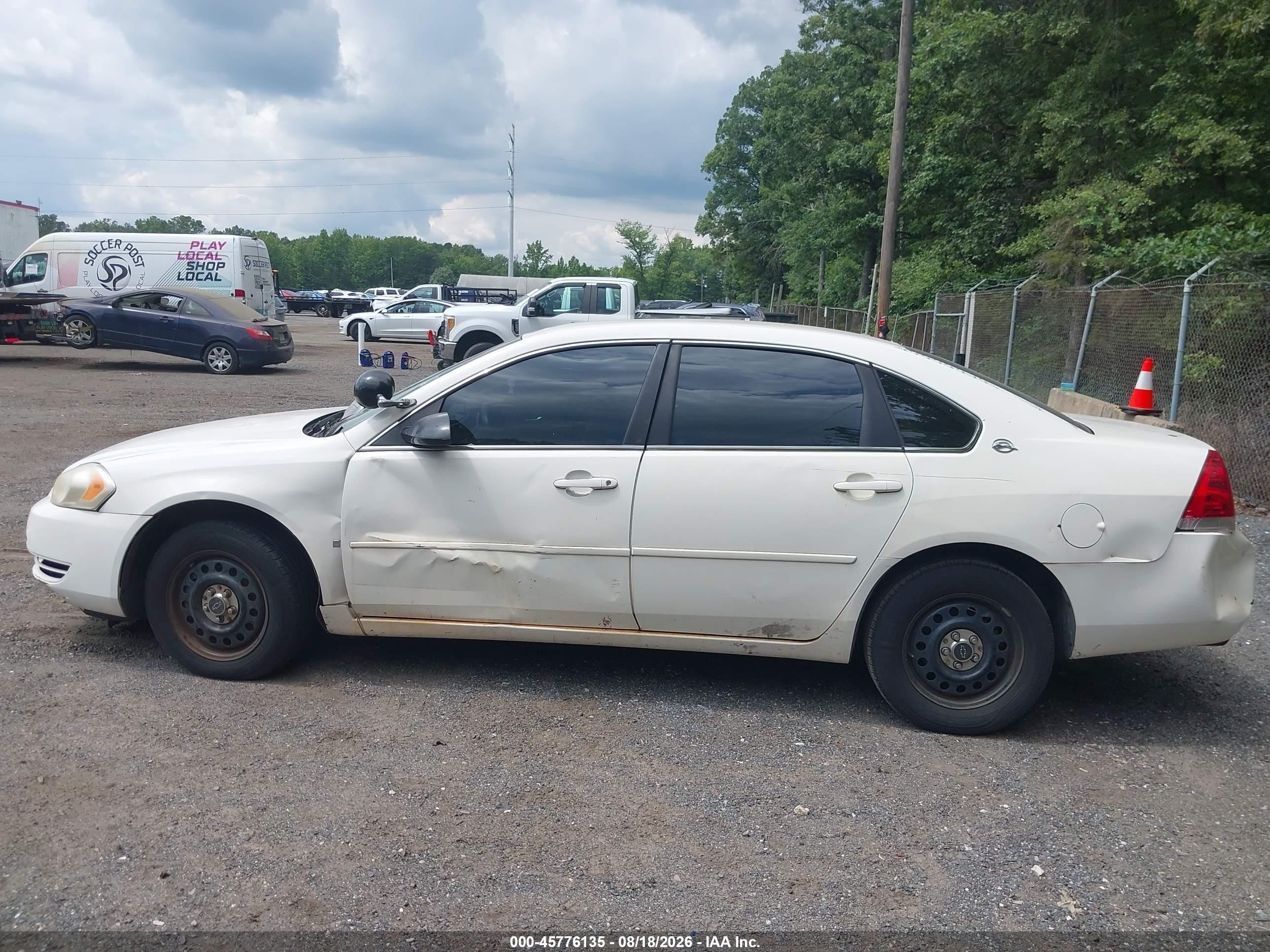 2006 Chevrolet Impala Police White vin: 2G1WS551869426576