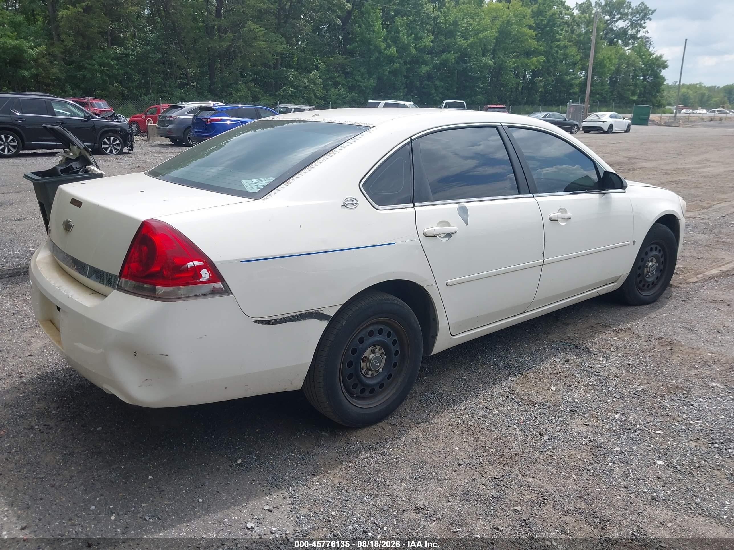 2006 Chevrolet Impala Police White vin: 2G1WS551869426576
