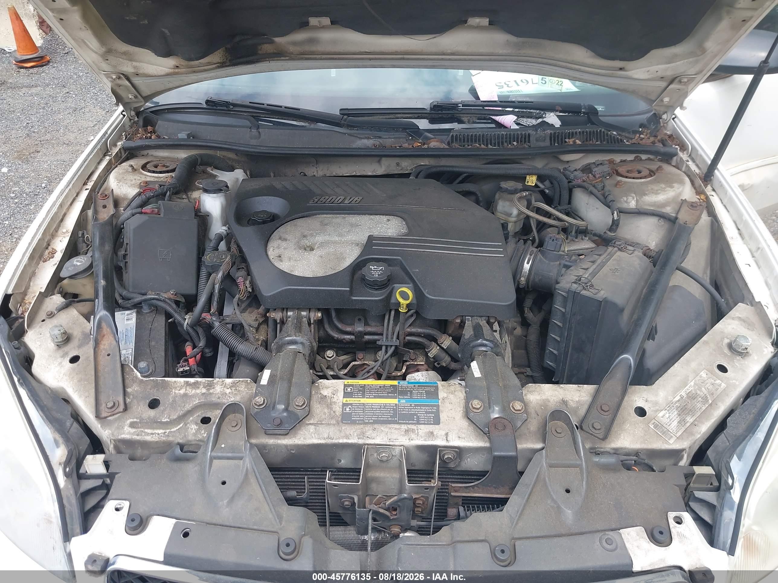 2006 Chevrolet Impala Police White vin: 2G1WS551869426576