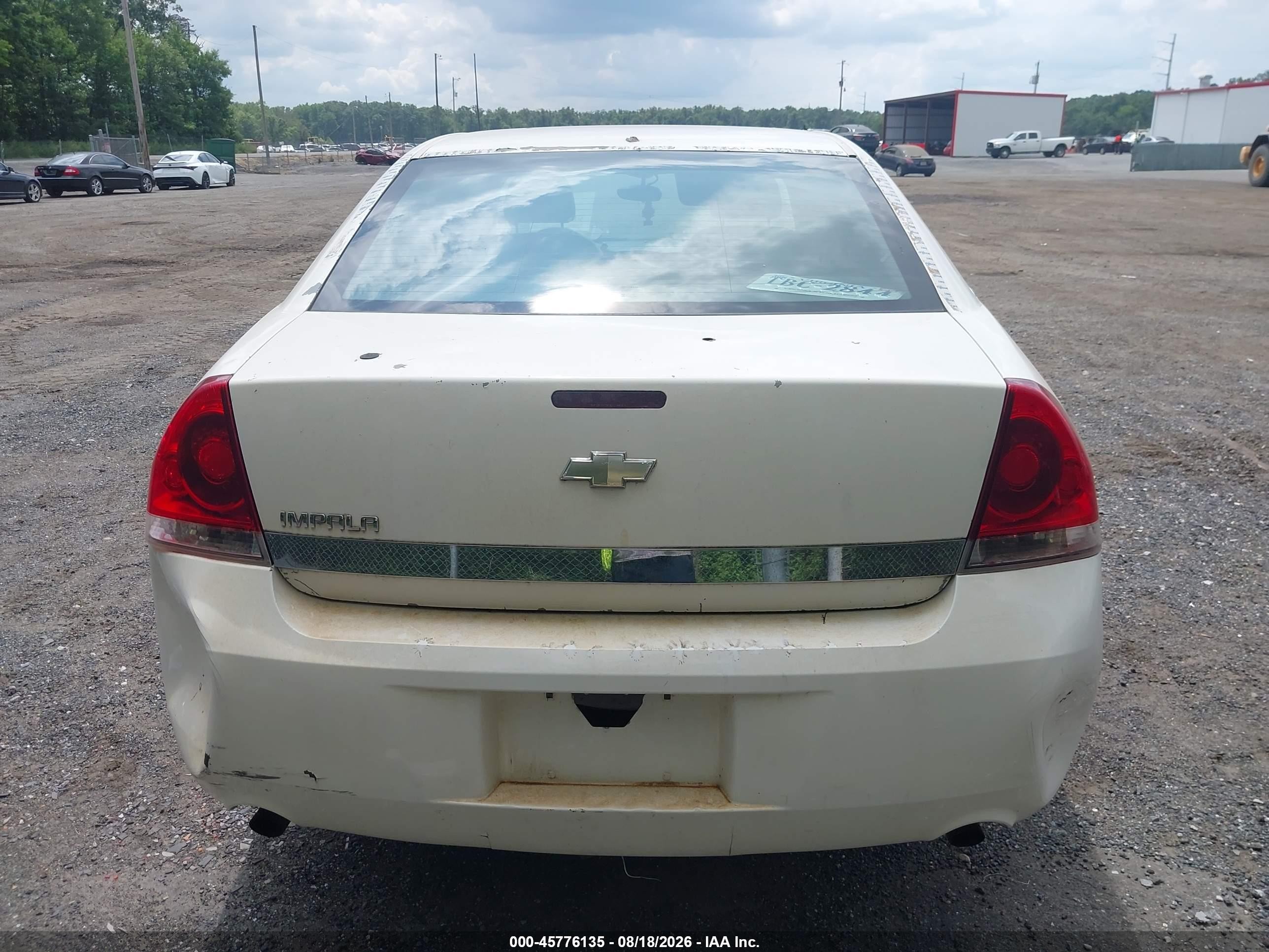 2006 Chevrolet Impala Police White vin: 2G1WS551869426576