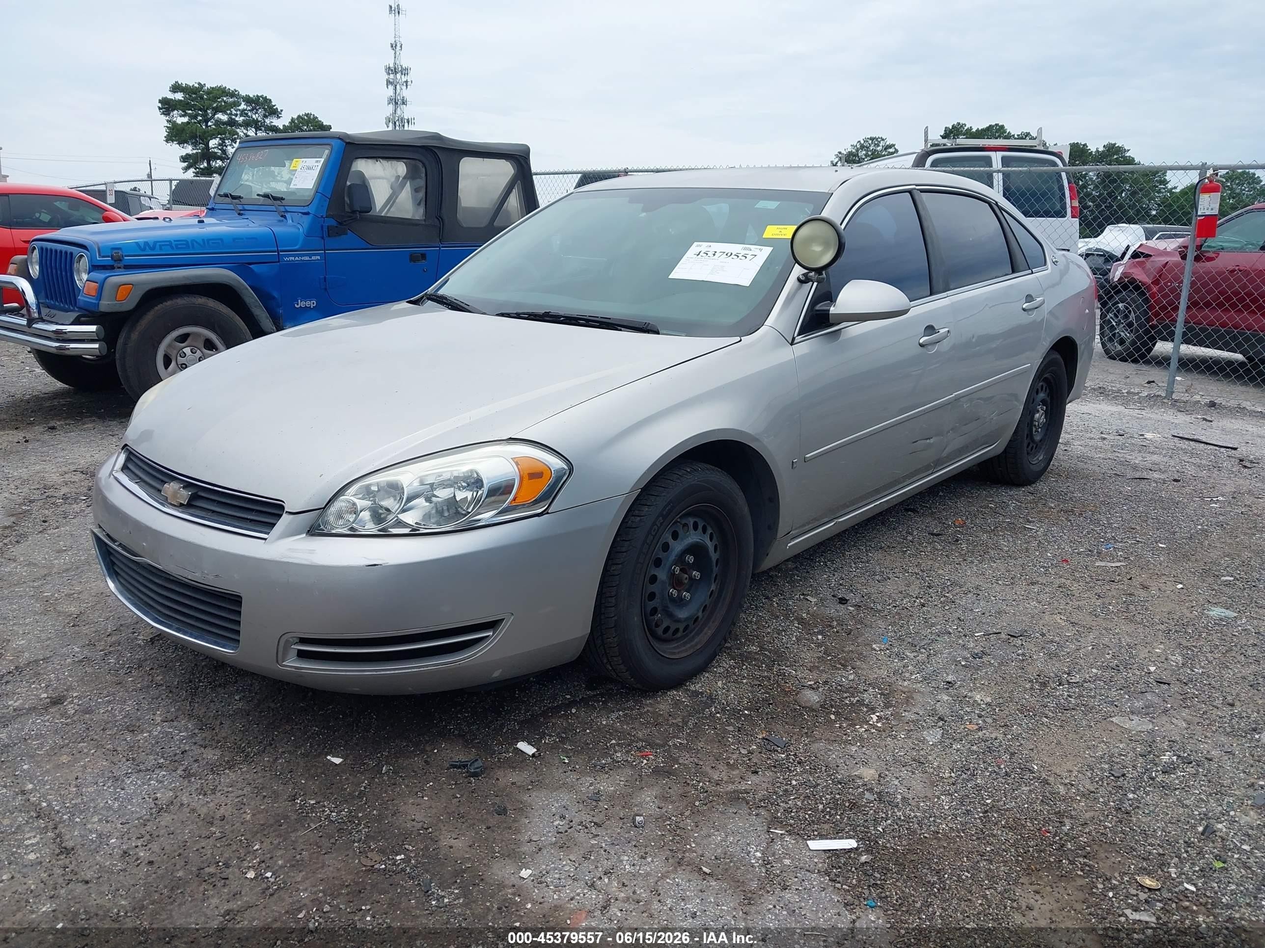 2006 Chevrolet Impala Police Silver vin: 2G1WS551969258432