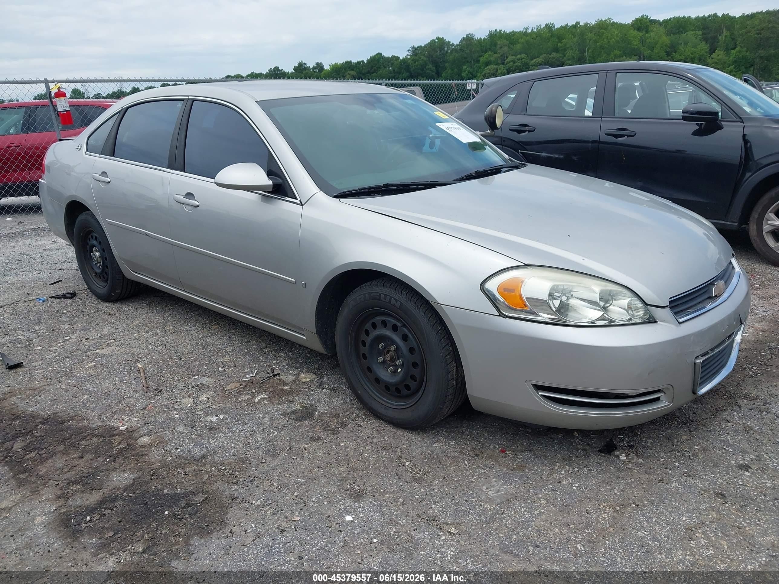 2006 Chevrolet Impala Police Silver vin: 2G1WS551969258432