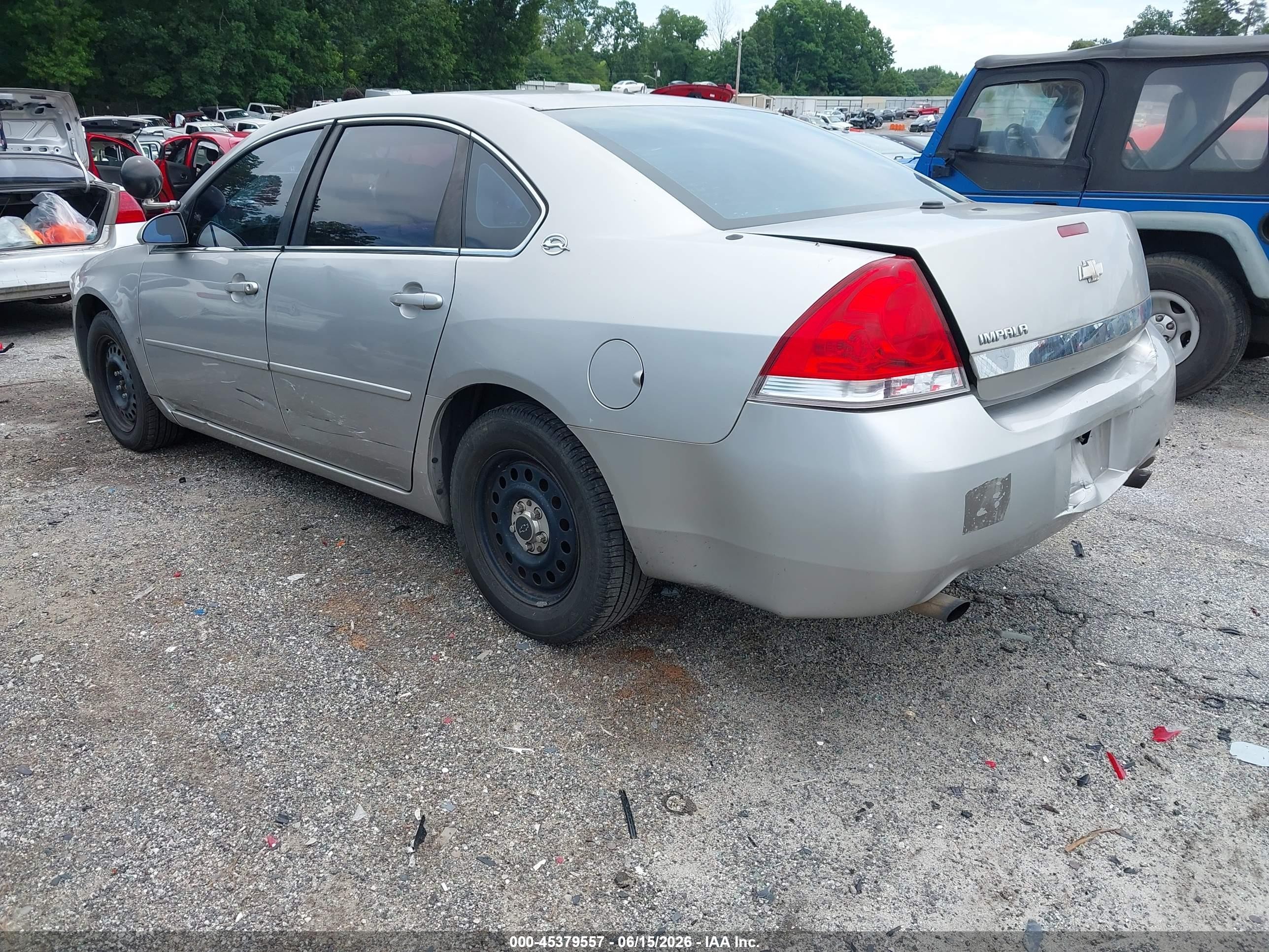 2006 Chevrolet Impala Police Silver vin: 2G1WS551969258432