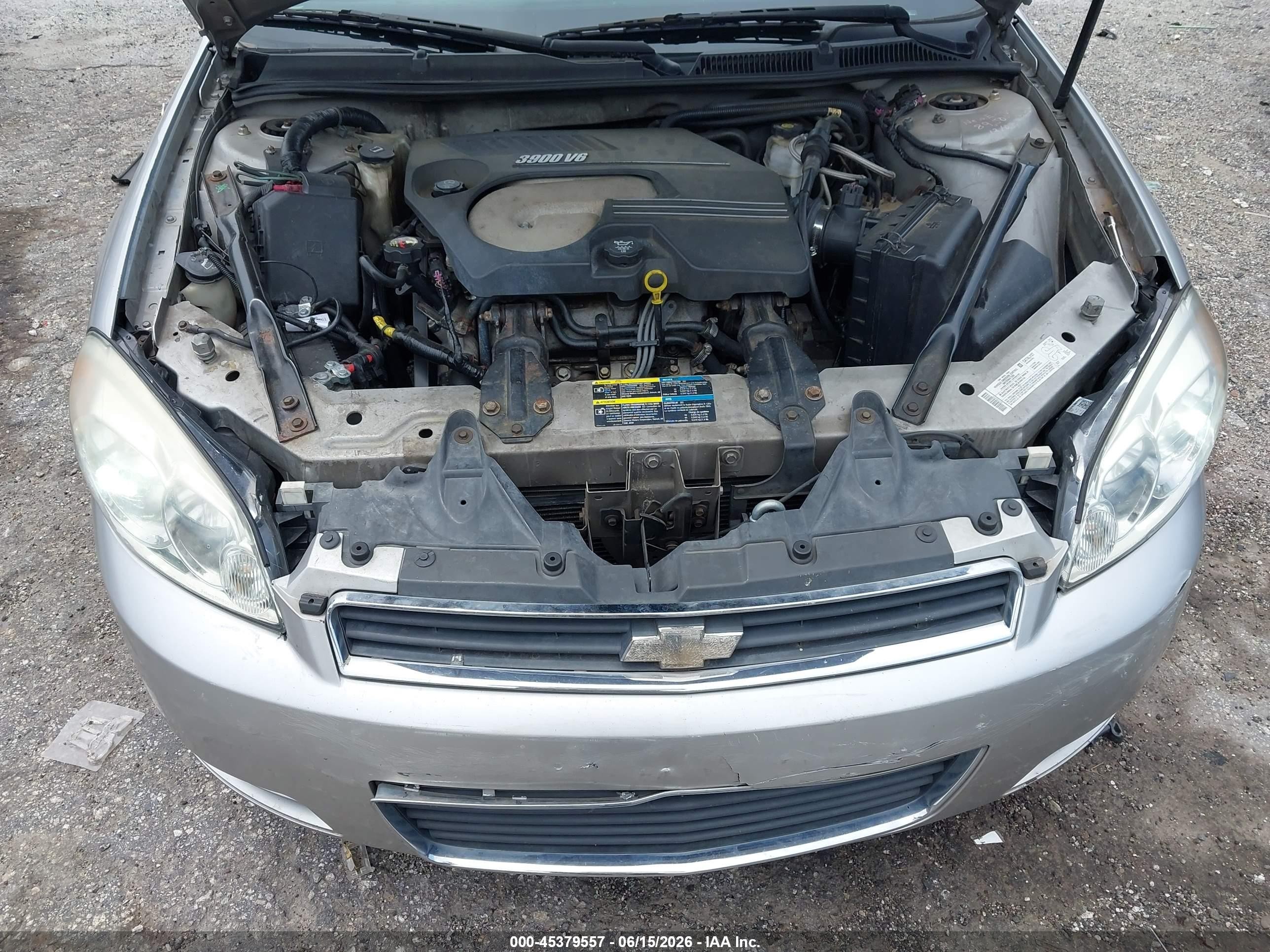 2006 Chevrolet Impala Police Silver vin: 2G1WS551969258432
