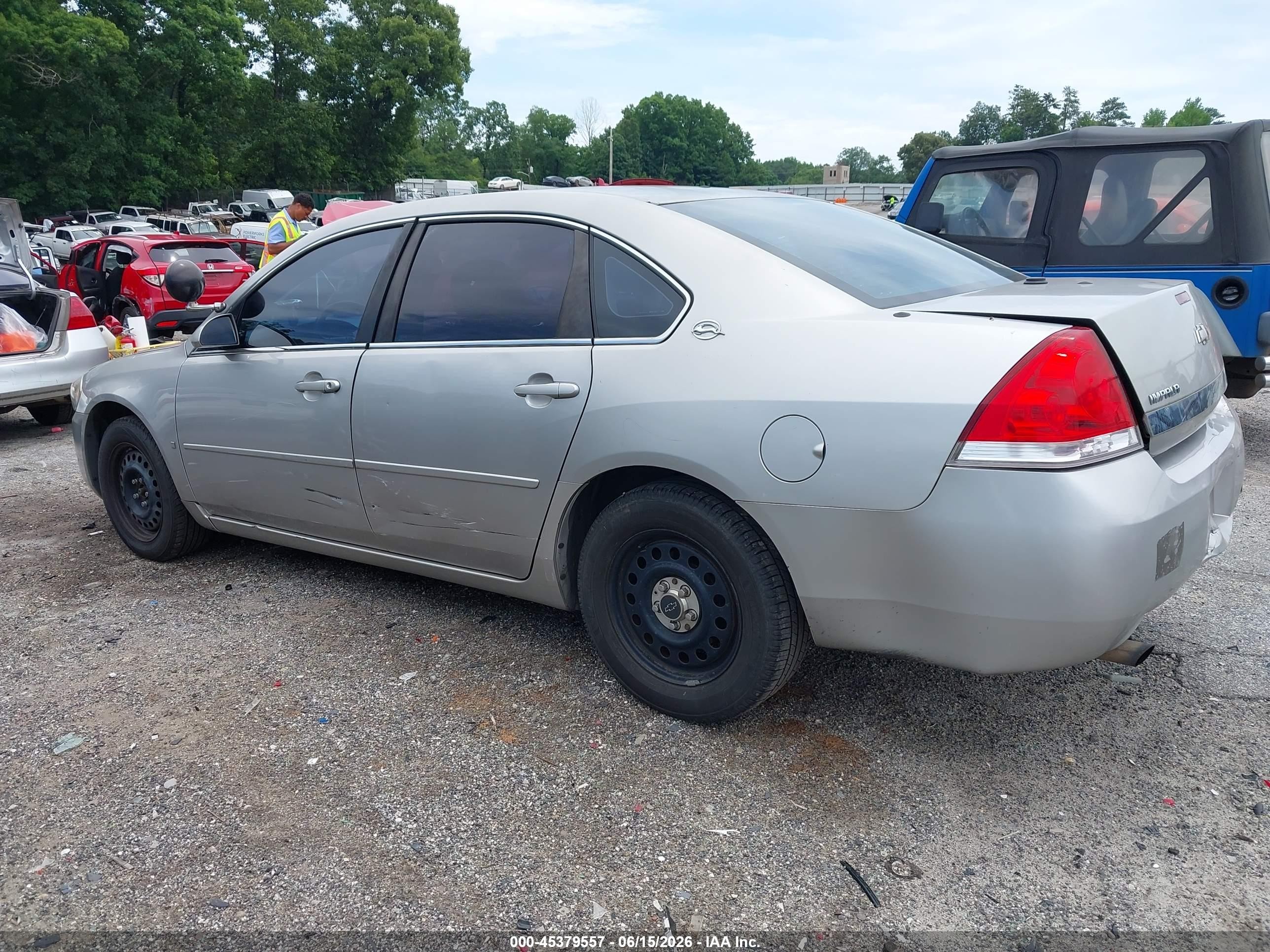 2006 Chevrolet Impala Police Silver vin: 2G1WS551969258432